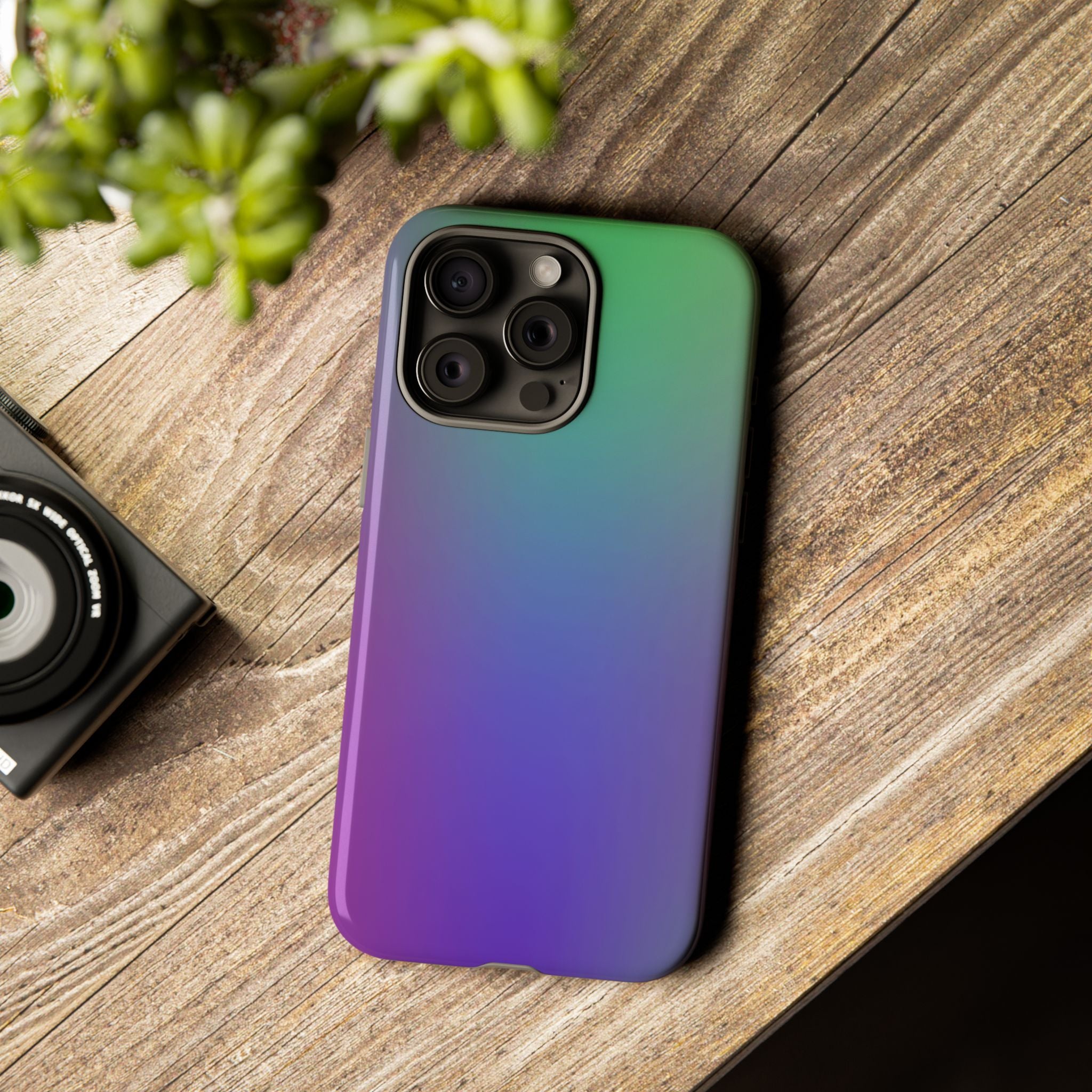 Gradient Phone Case, Durable Phone Protector, Trendy Cell Phone Accessory, Gift for Tech Lovers, Stylish Mobile Case
