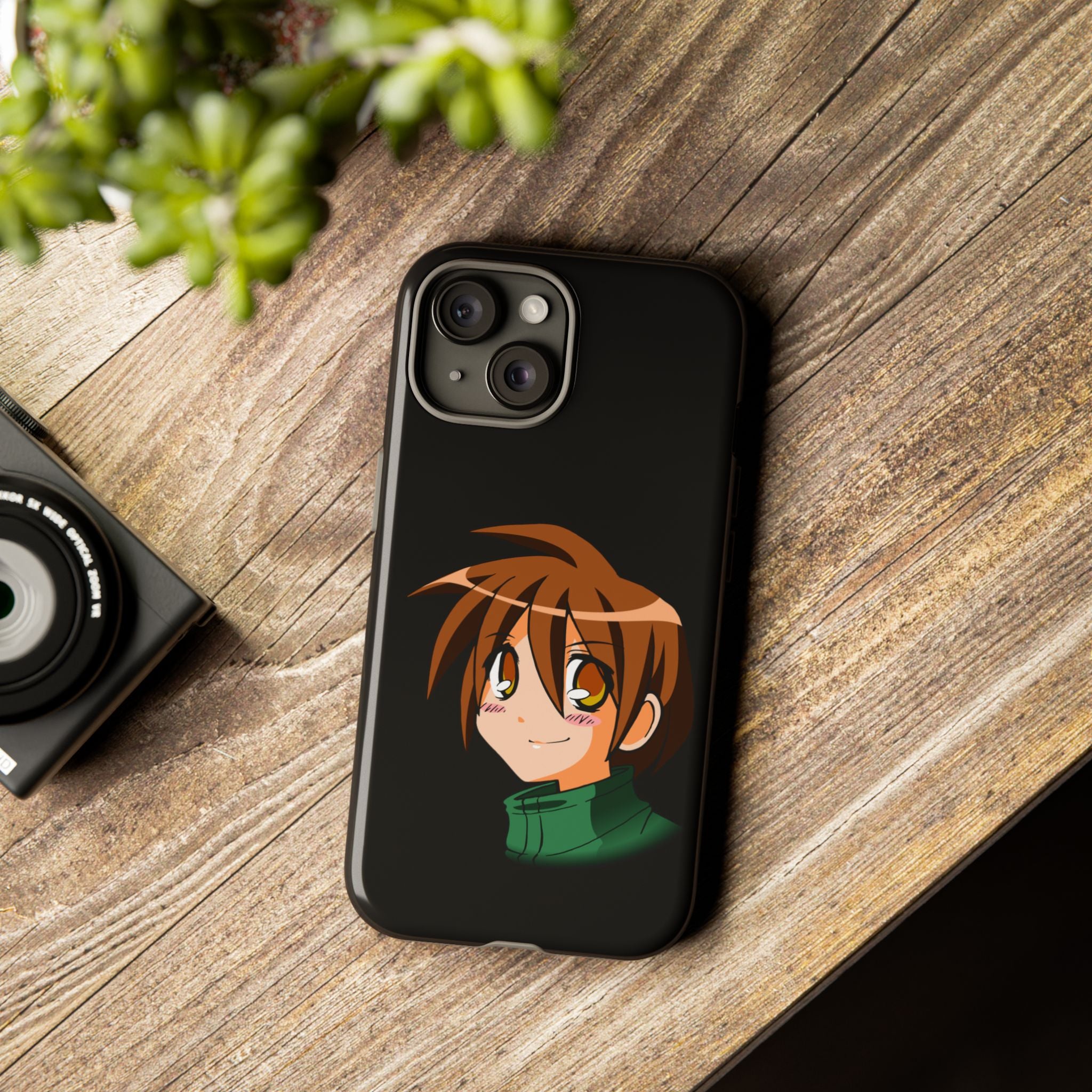 Anime Character Phone Case, Cute Phone Cover, Tough Cases for Teens, Customizable Gift, Geeky Accessories