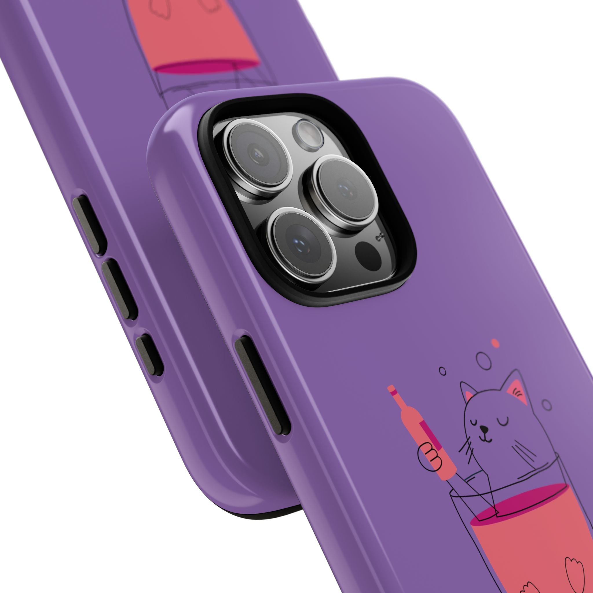 Cute Cat Phone Case, Fun Gift for Cat Lovers, Colorful Phone Cover, Pet Lover Accessory, Unique Cat Themed Case