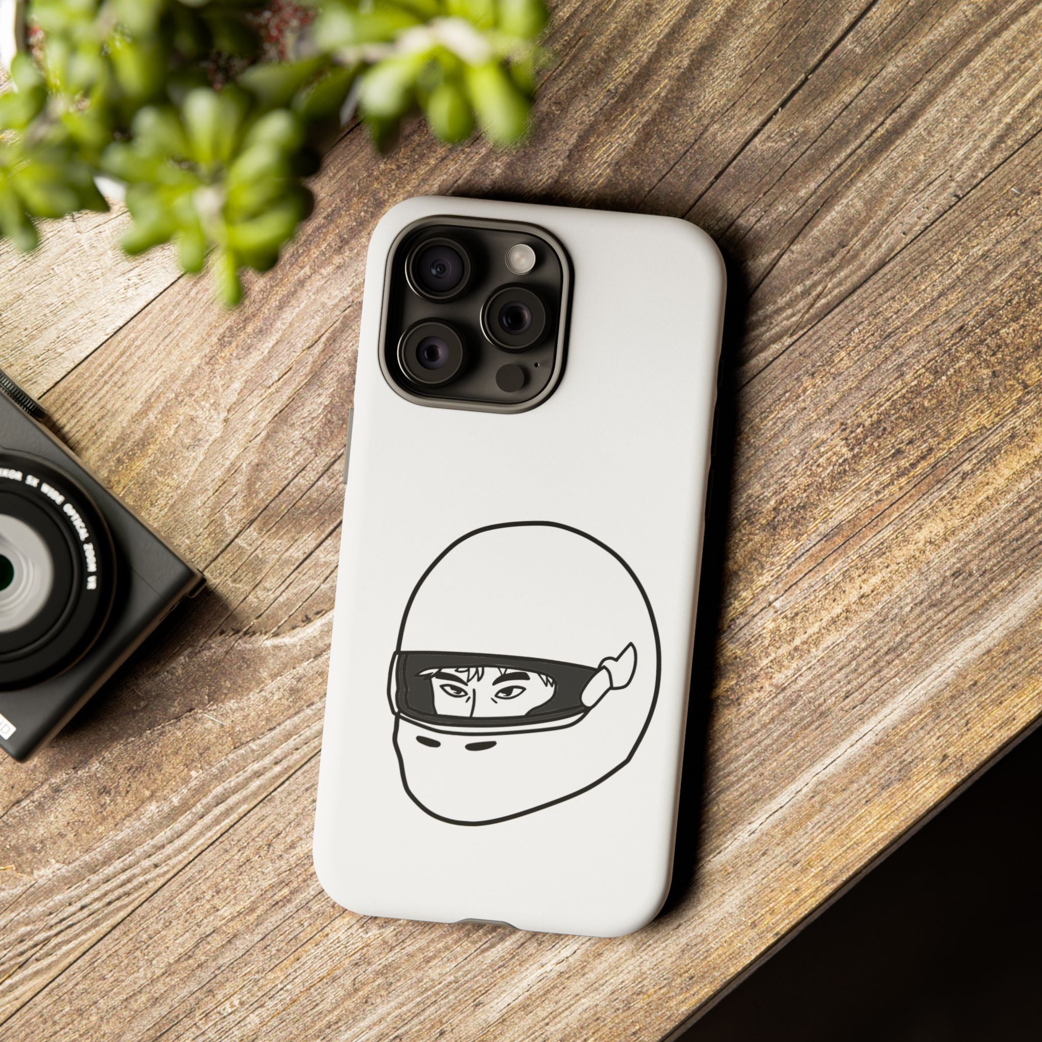 Stylish Phone Case with Racing Helmet Design | Tough Cases | Unique Gift, Motorcycle Enthusiast, Race Lover, Custom Accessory, Everyday Use