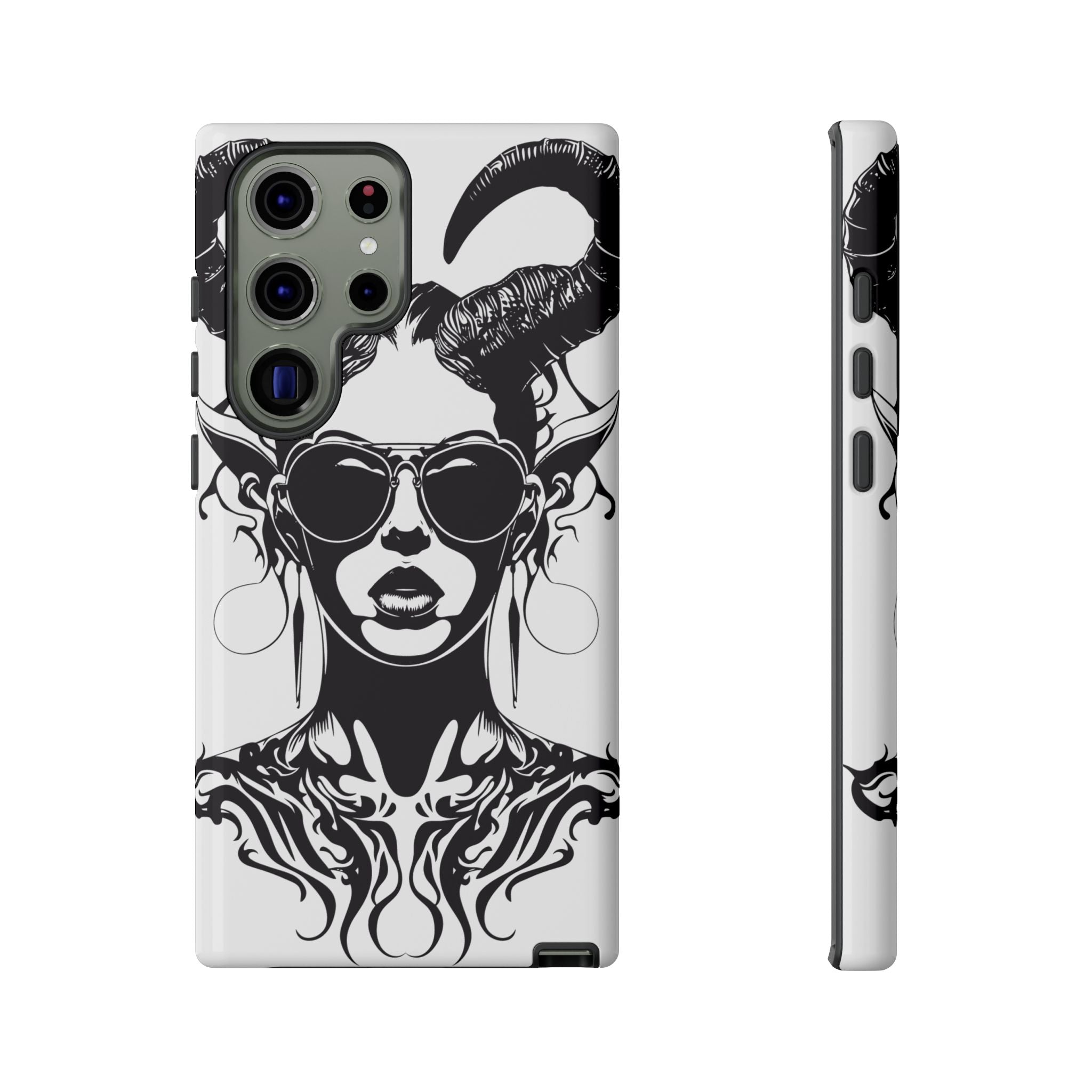 Tough Cases: Stylish Phone Case with Edgy Design, Protective Cover, Gift for Her, Trendy Accessories, Unique Art, Holiday Present