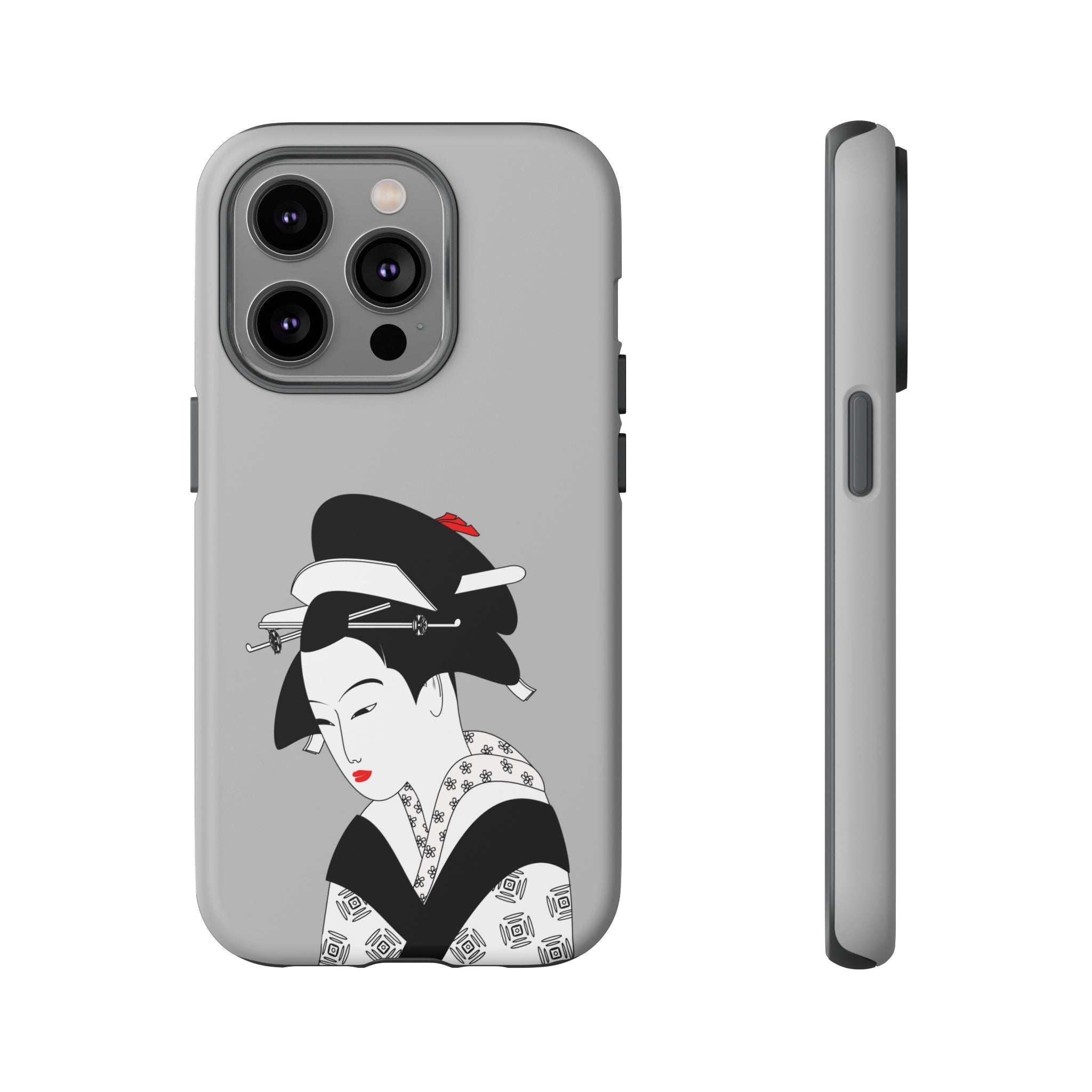 Stylish Phone Case with Japanese Geisha Design, Tough Phone Case, Cute Phone Cover, Japanese Art, Ethnic Style