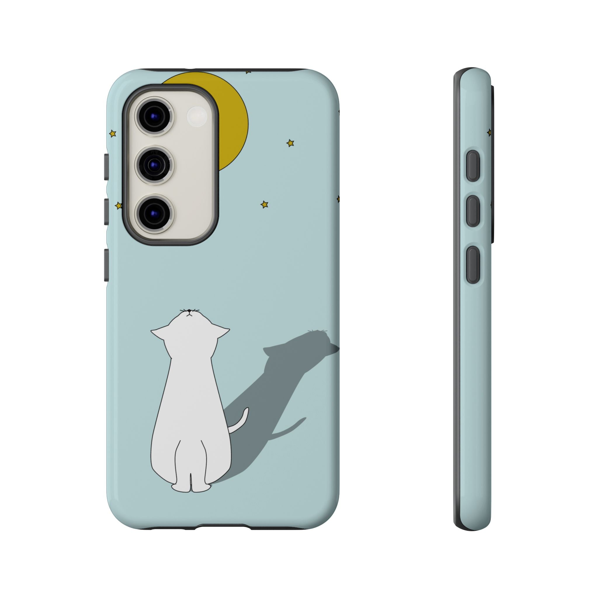 Cute Cat Phone Case, Tough Phone Cover, Pet Lover Gift, Unique Case, Animal Decor, Birthday Gift