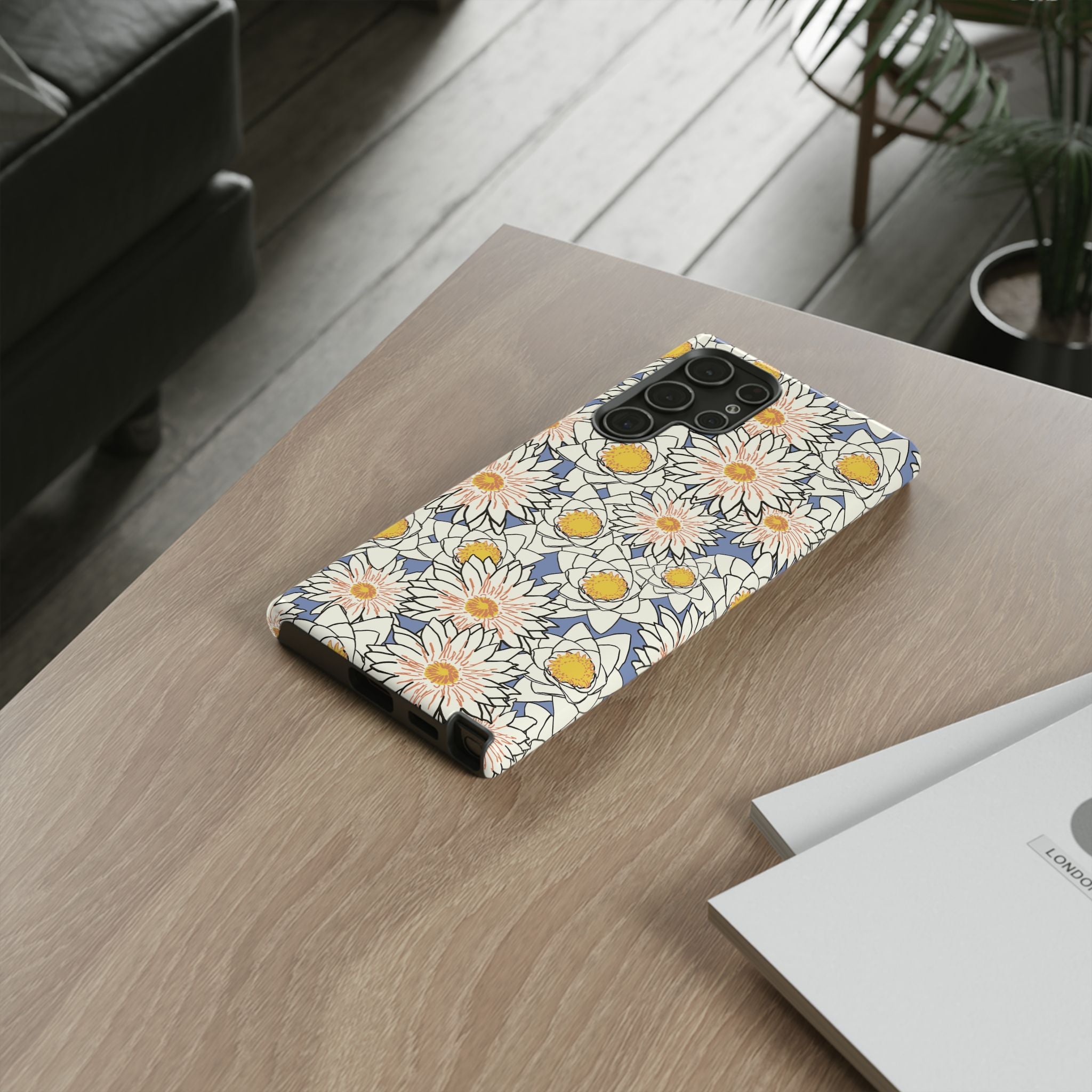 Stylish Phone Case, Floral Protective Cover, Gift for Nature Lovers, Trendy Tech Accessory, Customizable Phone Case