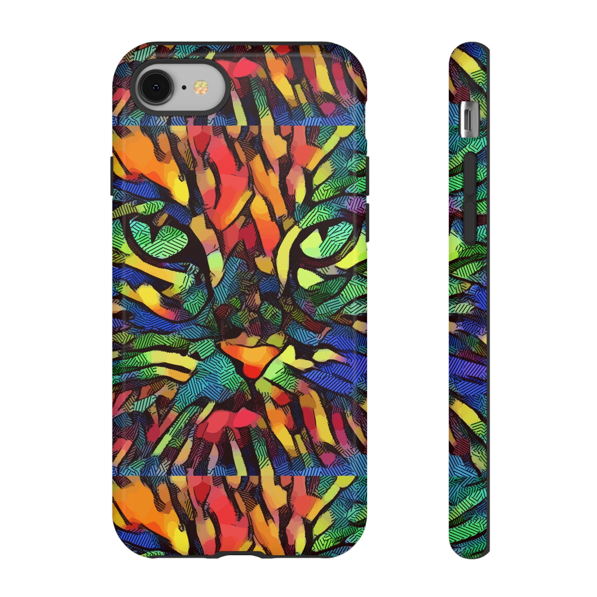 Colorful Phone Cases for Vibrant Style - Tough Cases, Unique Gifts, Animal Print, Artistic Design, Phone Accessories, Eco-Friendly