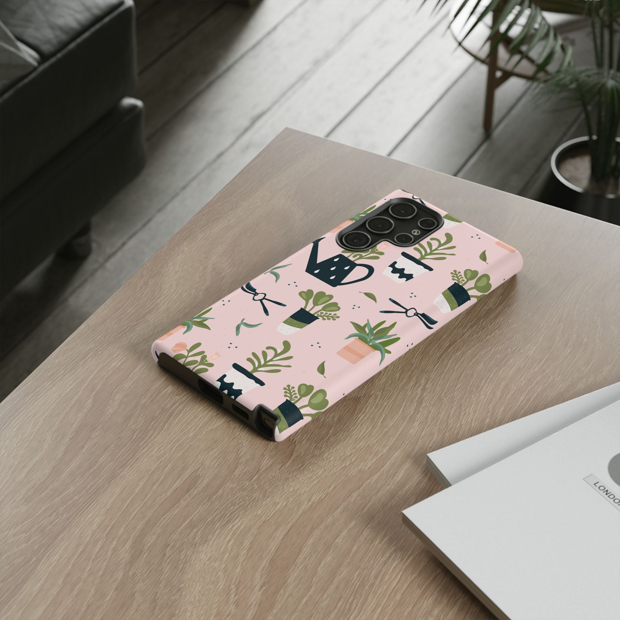 Floral Phone Case, Cute Plant Lover Case, Gift for Gardeners, Phone Cover, Green Thumb Accessories, Mother's Day Gift