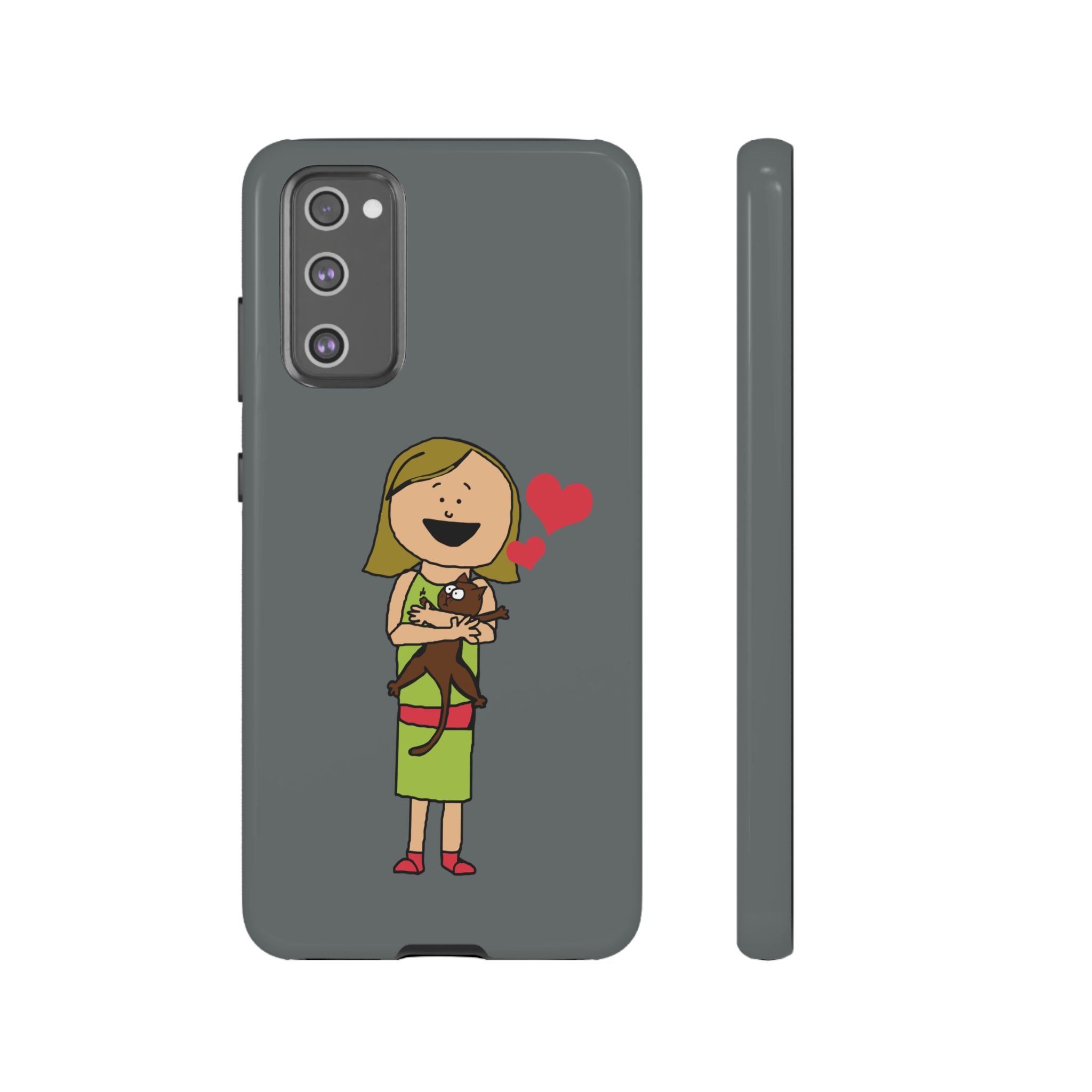 Pet Lover's Phone Case, Cute Animal Phone Cover, Gift for Dog Lovers, Cartoon Design, Fun Smartphone Accessory