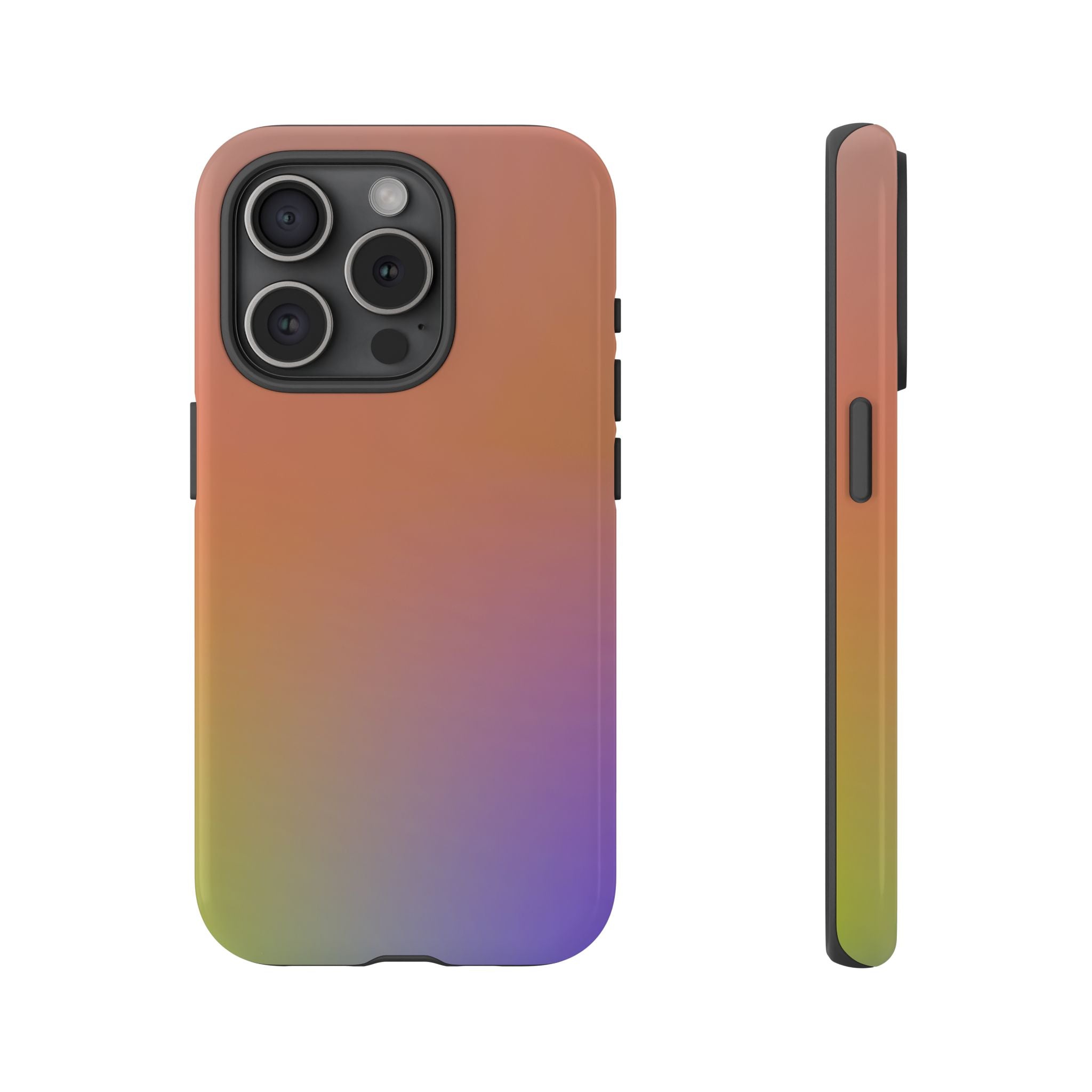 Colorful Gradient Phone Case, Tough Cases for iPhone, Customizable Phone Cover, Trendy Tech Accessory, Gift for Tech Lovers