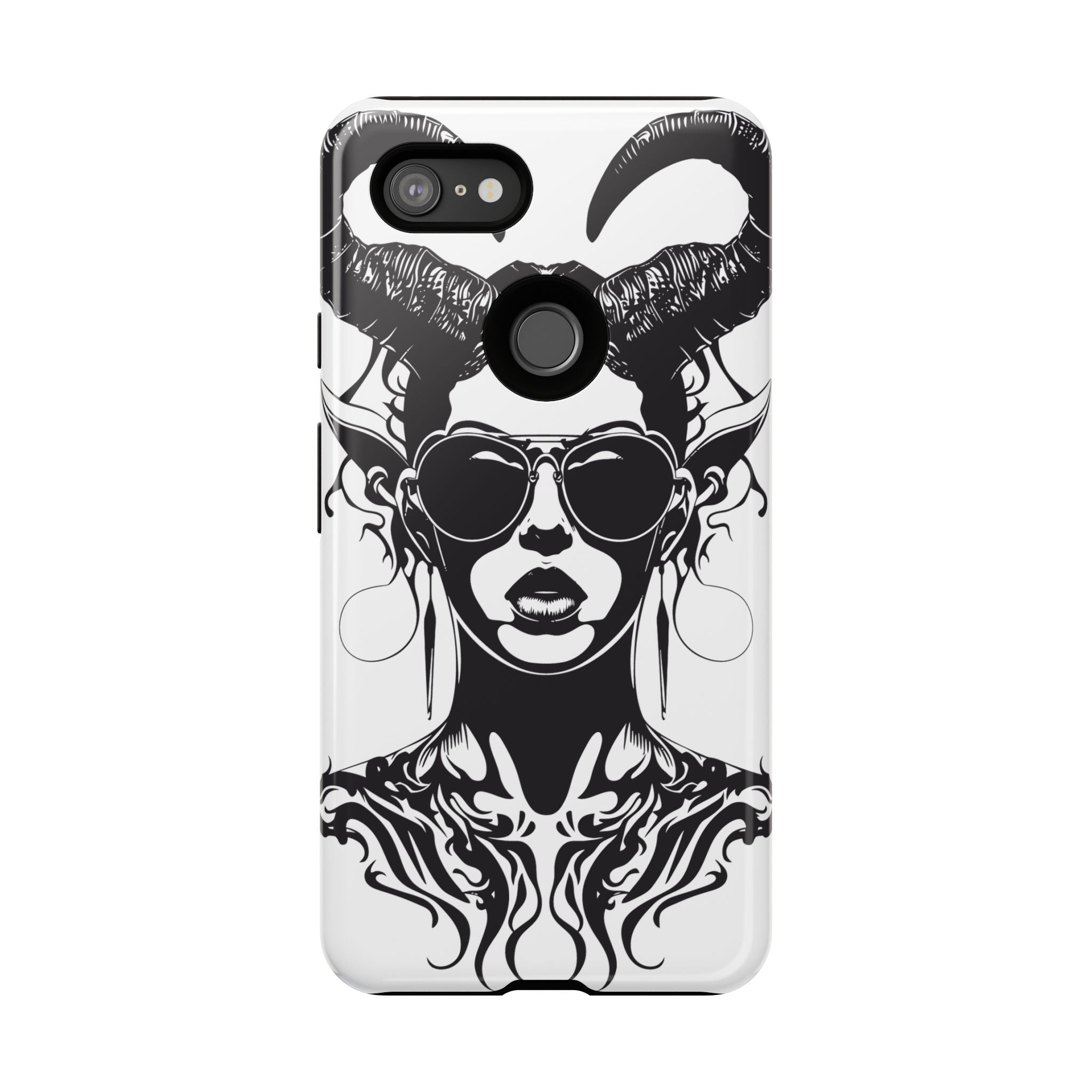 Tough Cases: Stylish Phone Case with Edgy Design, Protective Cover, Gift for Her, Trendy Accessories, Unique Art, Holiday Present