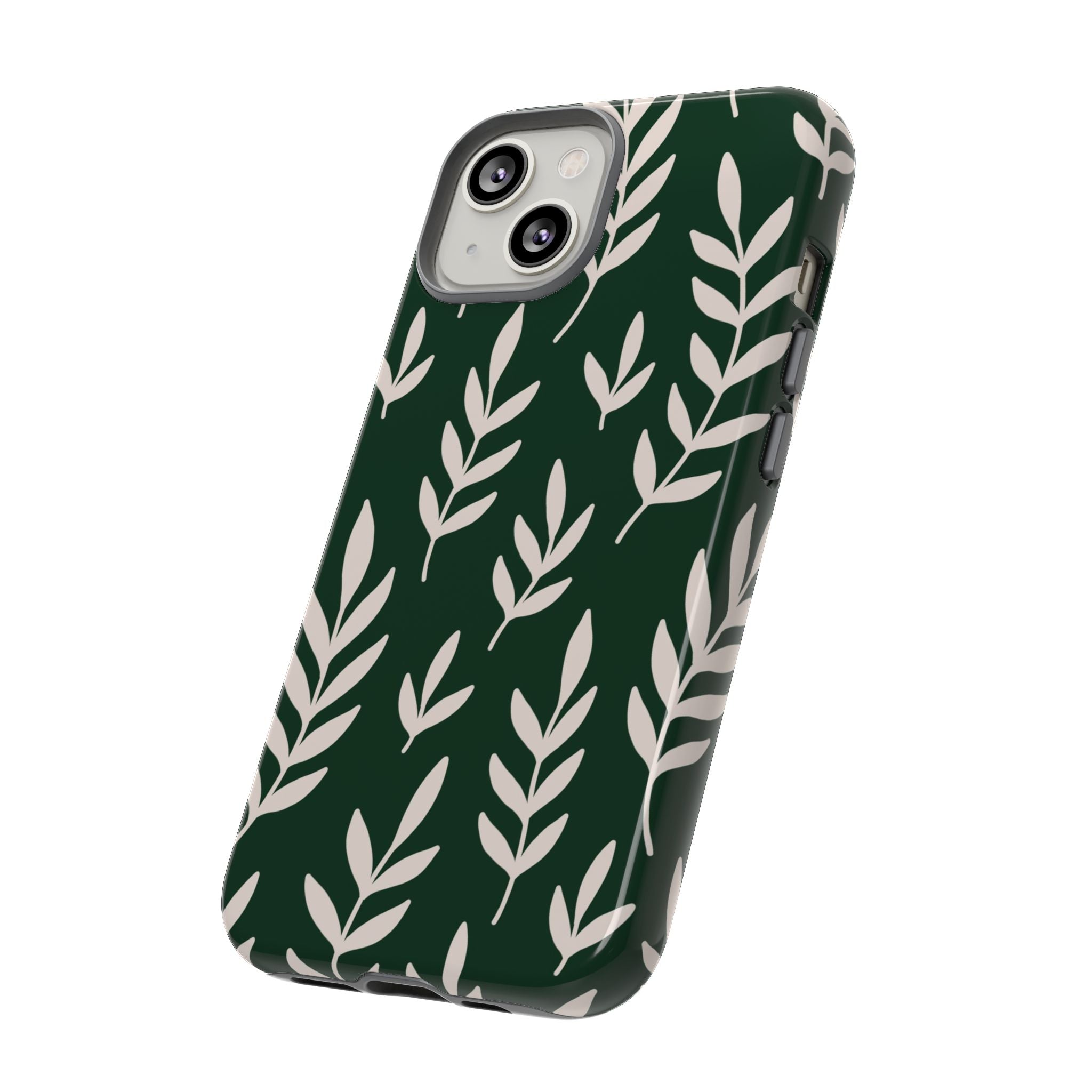 Leafy Phone Case, Tough Cases for Nature Lovers, Green Leaf Design, Eco-Friendly, Stylish Mobile Cover, Gift for Her