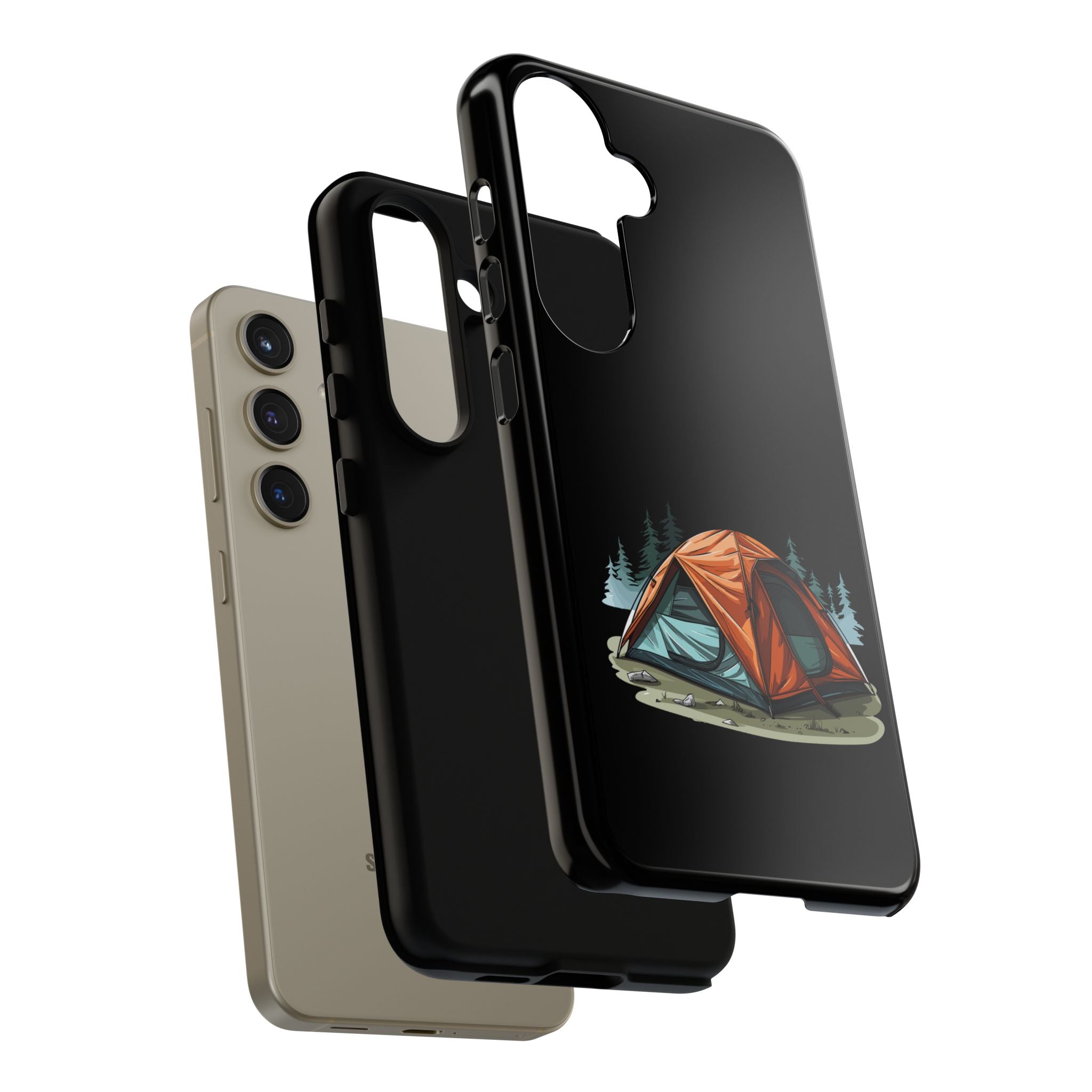 Camping Phone Case, Outdoor Adventure, Nature Lover Gift, Tough Cases, Hiking Accessory, Travel Gear, Camping Vibes