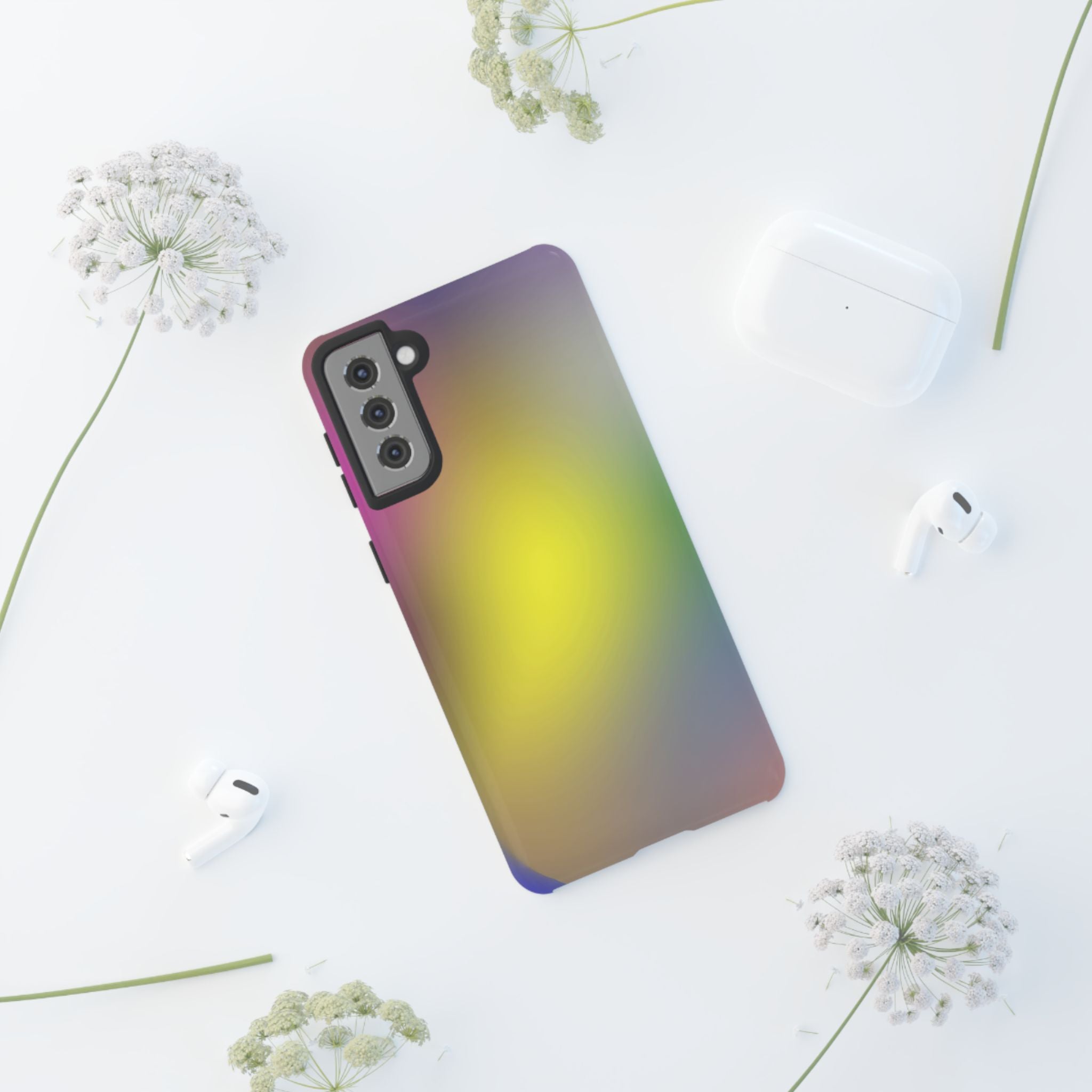Colorful Tough Phone Case, Stylish Slim Cover, Durable Mobile Protection, Trendy Gift for Tech Lovers, Vibrant Phone Accessory