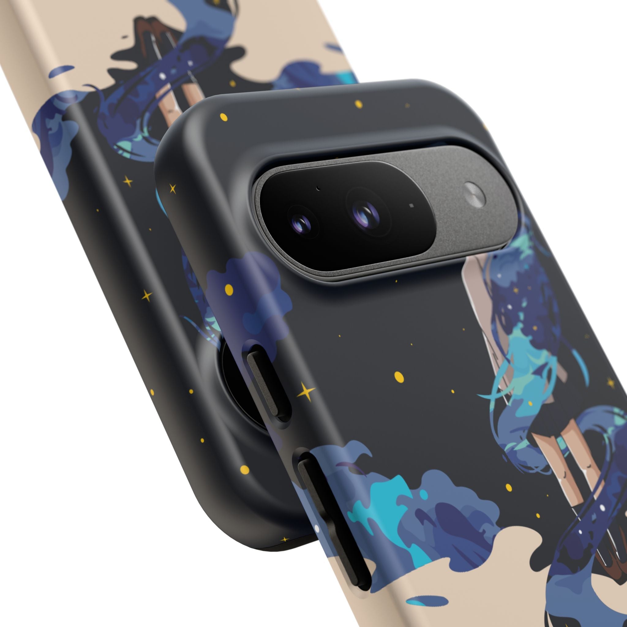Galaxy-Inspired Phone Case, Celestial Design, Tough Phone Cover, Gift for Space Lovers, Artsy Accessories, Unique Merchandise