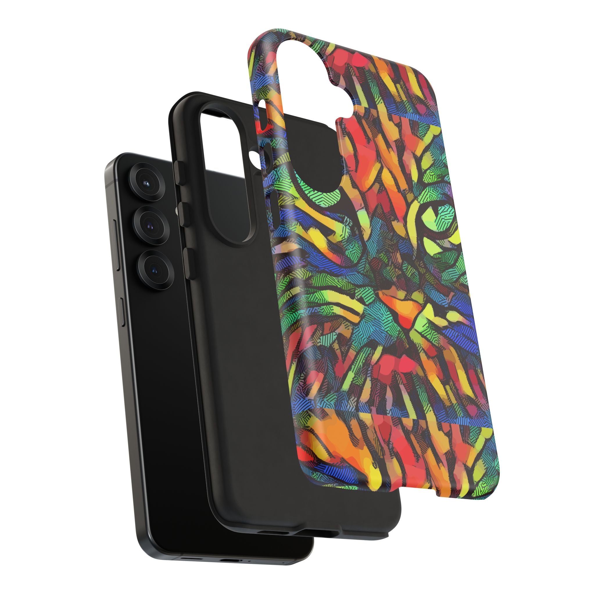 Colorful Phone Cases for Vibrant Style - Tough Cases, Unique Gifts, Animal Print, Artistic Design, Phone Accessories, Eco-Friendly