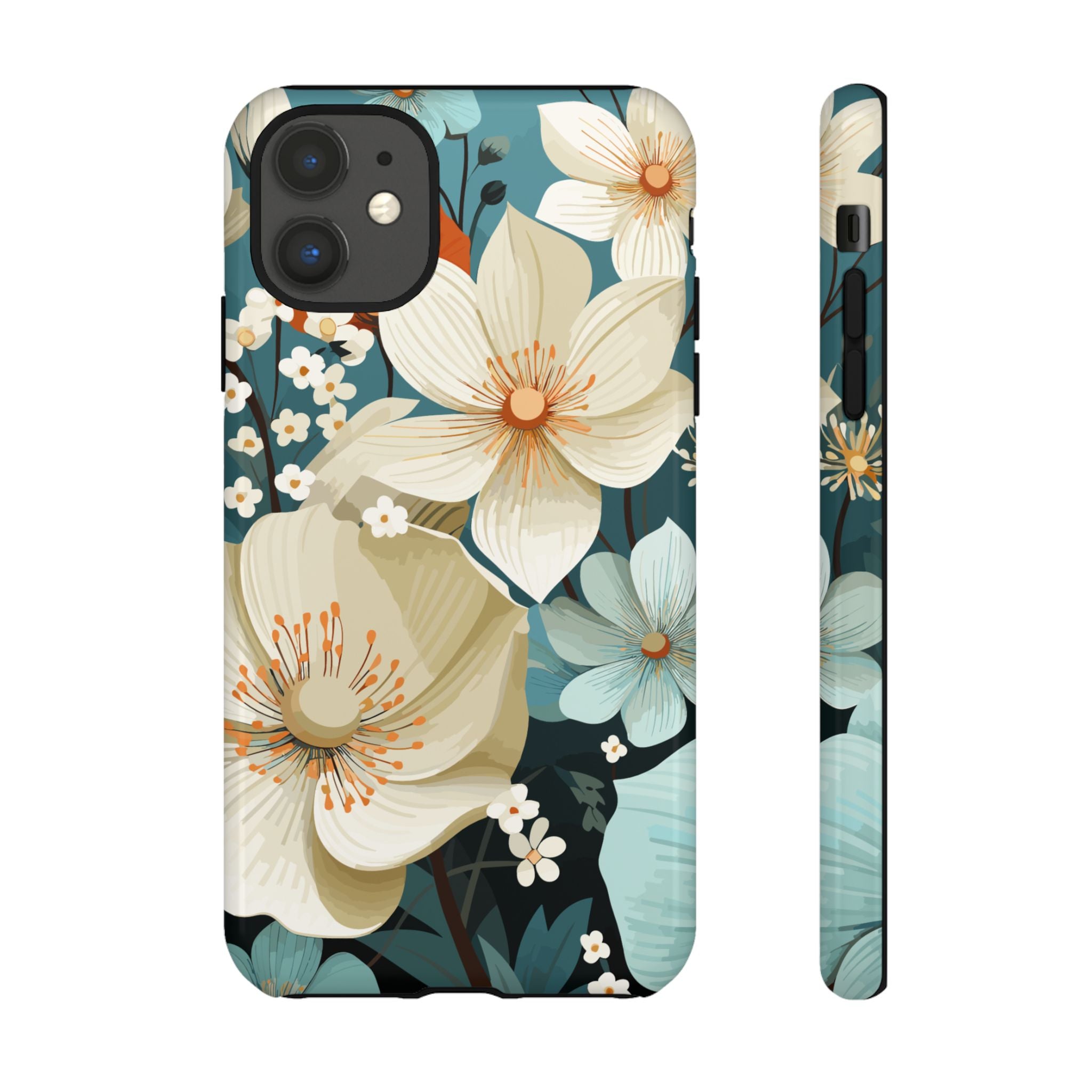 Floral Phone Case, Stylish Tough Cases with Botanical Design, Flower Print Phone Cover, Gifts for Nature Lovers, Eco-Friendly Mobile Cover