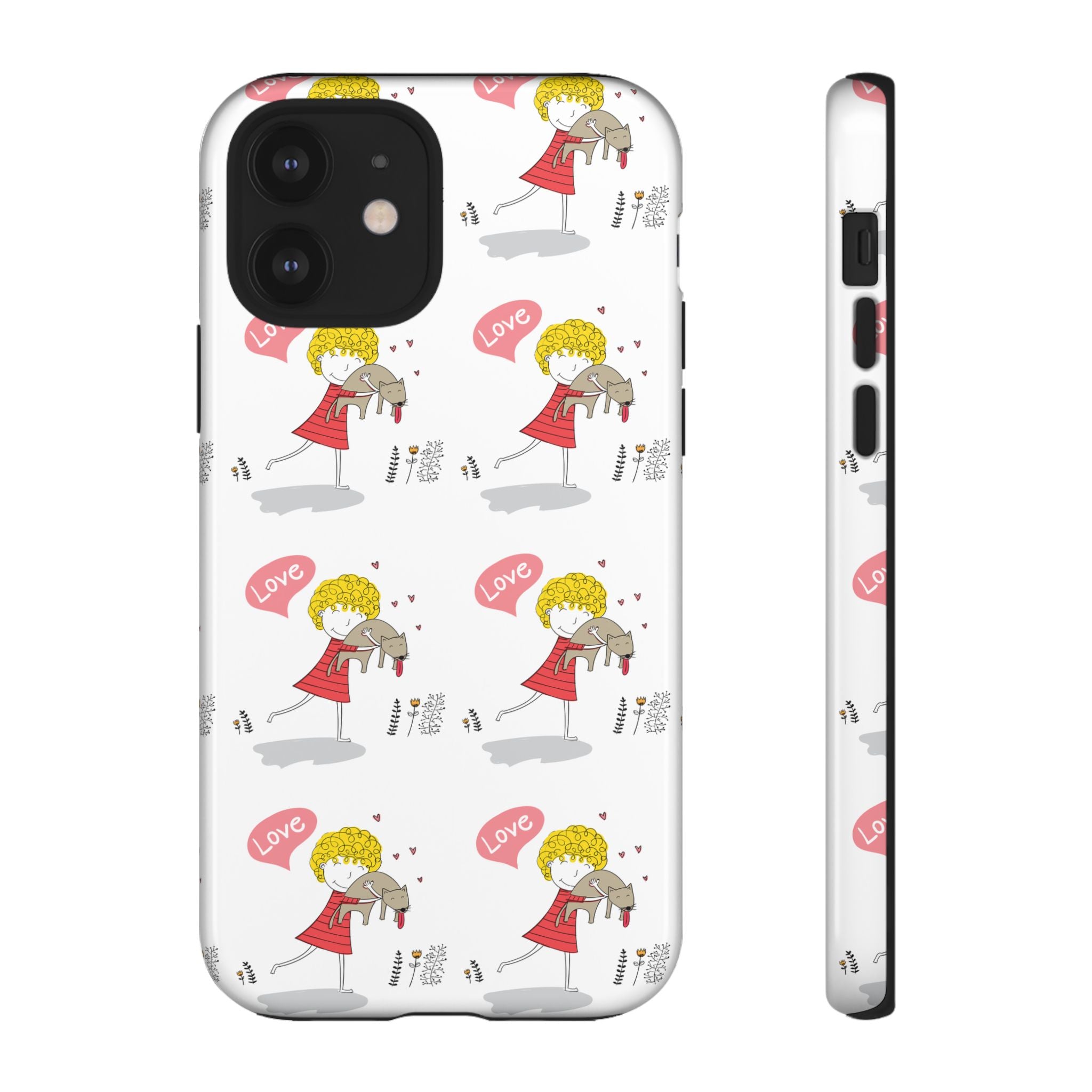 Love-Themed Phone Case | Cute Pet Lover Accessory, Perfect Gift for Birthdays, Anniversaries, Animal Lovers, Valentine's Day