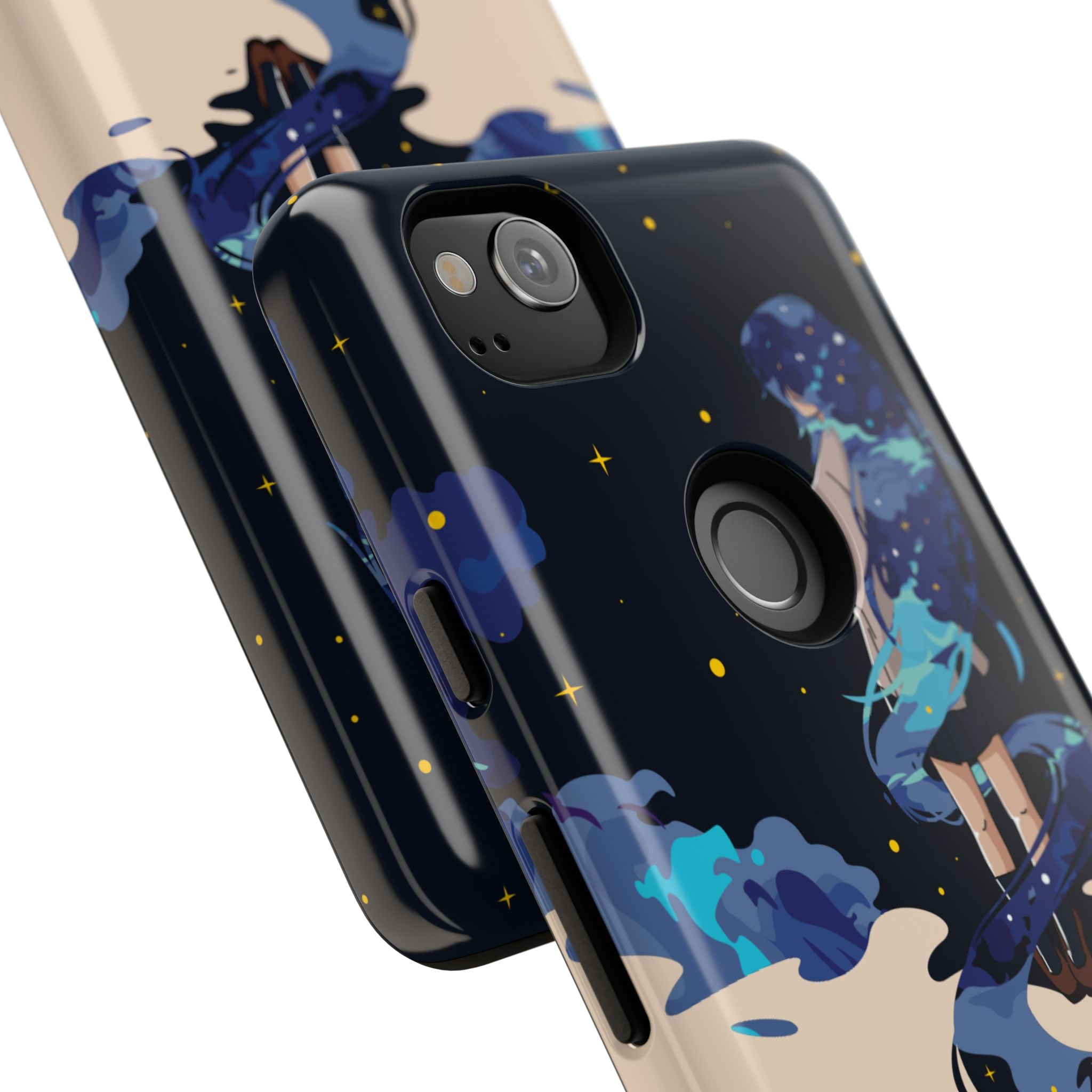 Galaxy-Inspired Phone Case, Celestial Design, Tough Phone Cover, Gift for Space Lovers, Artsy Accessories, Unique Merchandise