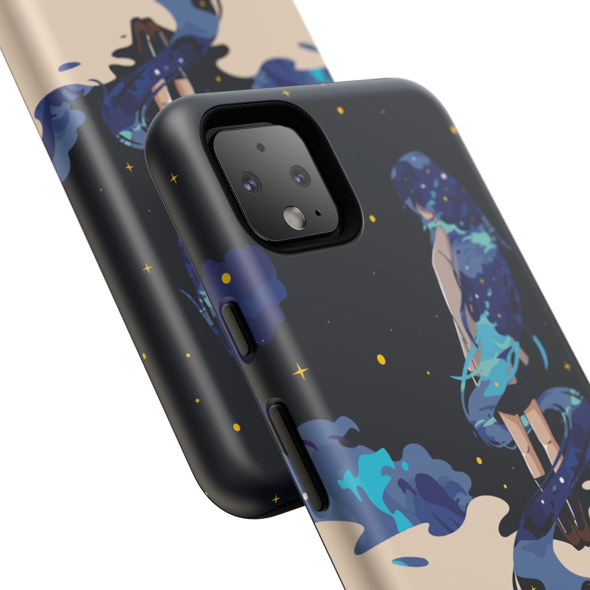 Galaxy-Inspired Phone Case, Celestial Design, Tough Phone Cover, Gift for Space Lovers, Artsy Accessories, Unique Merchandise