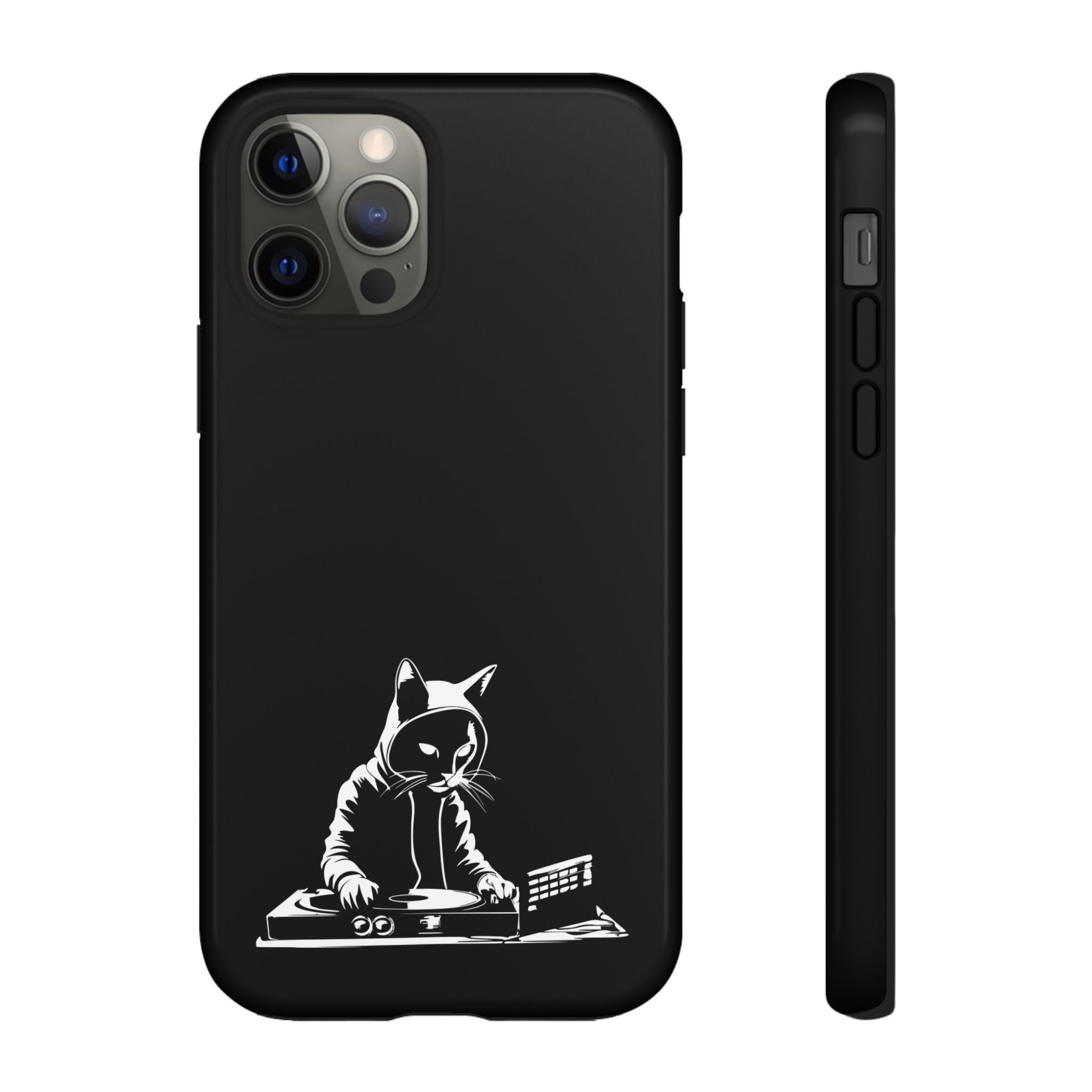 Cat DJ Phone Case | Stylish Tough Cases for Music Lovers, Gift for Cat Owners, Unique Phone Accessory, Cool Tech Gear