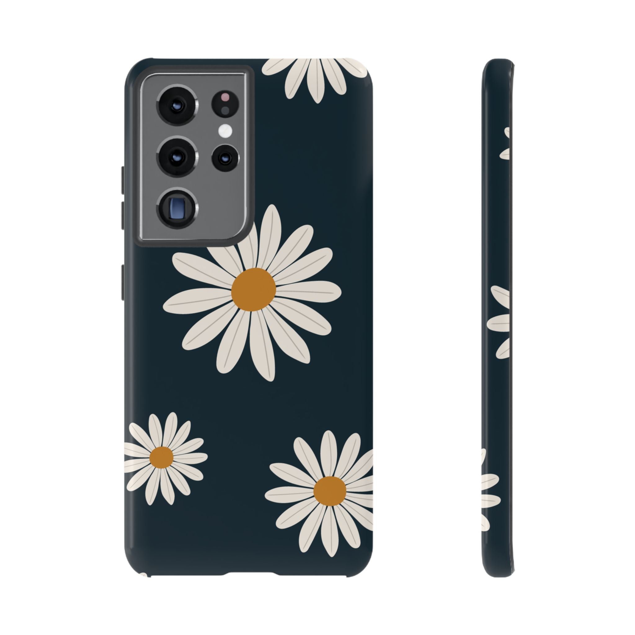 Daisy Phone Case, Floral Phone Cover, Tough Phone Case, Gift for Flower Lovers, Smartphone Accessory, Spring Design