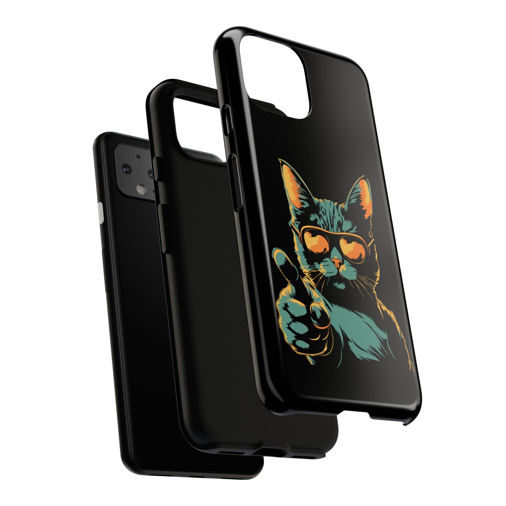 Cool Cat Phone Case, Stylish Phone Cover, Pet Lover Gift, Cute Cat Design, Fun Cat Accessories