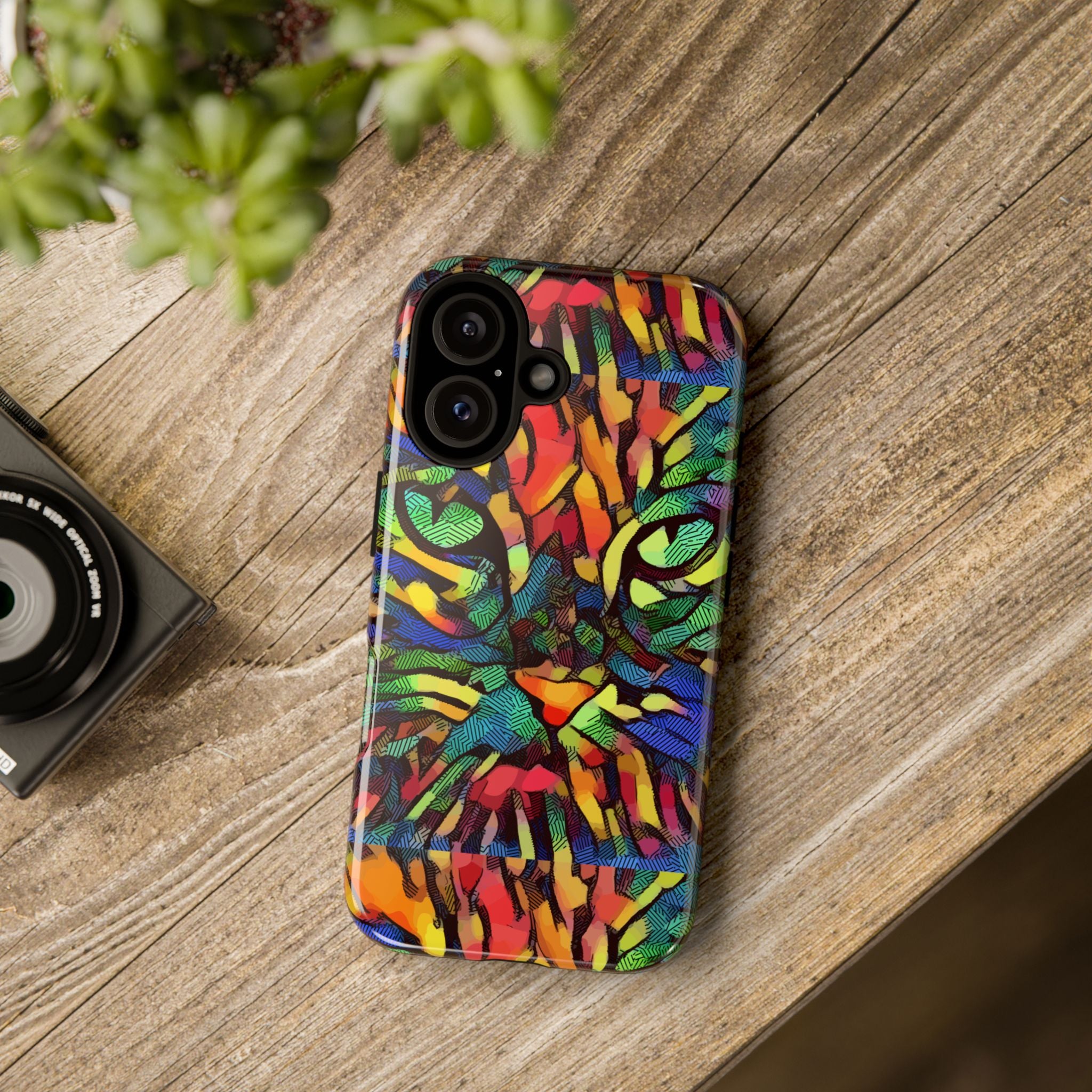 Colorful Phone Cases for Vibrant Style - Tough Cases, Unique Gifts, Animal Print, Artistic Design, Phone Accessories, Eco-Friendly