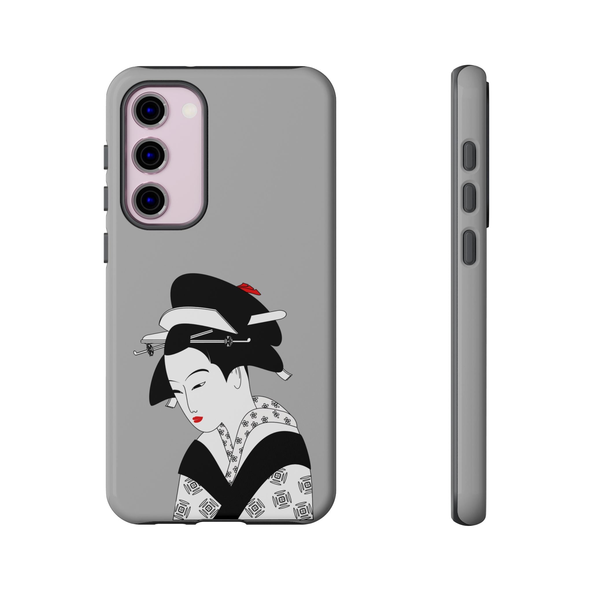 Stylish Phone Case with Japanese Geisha Design, Tough Phone Case, Cute Phone Cover, Japanese Art, Ethnic Style