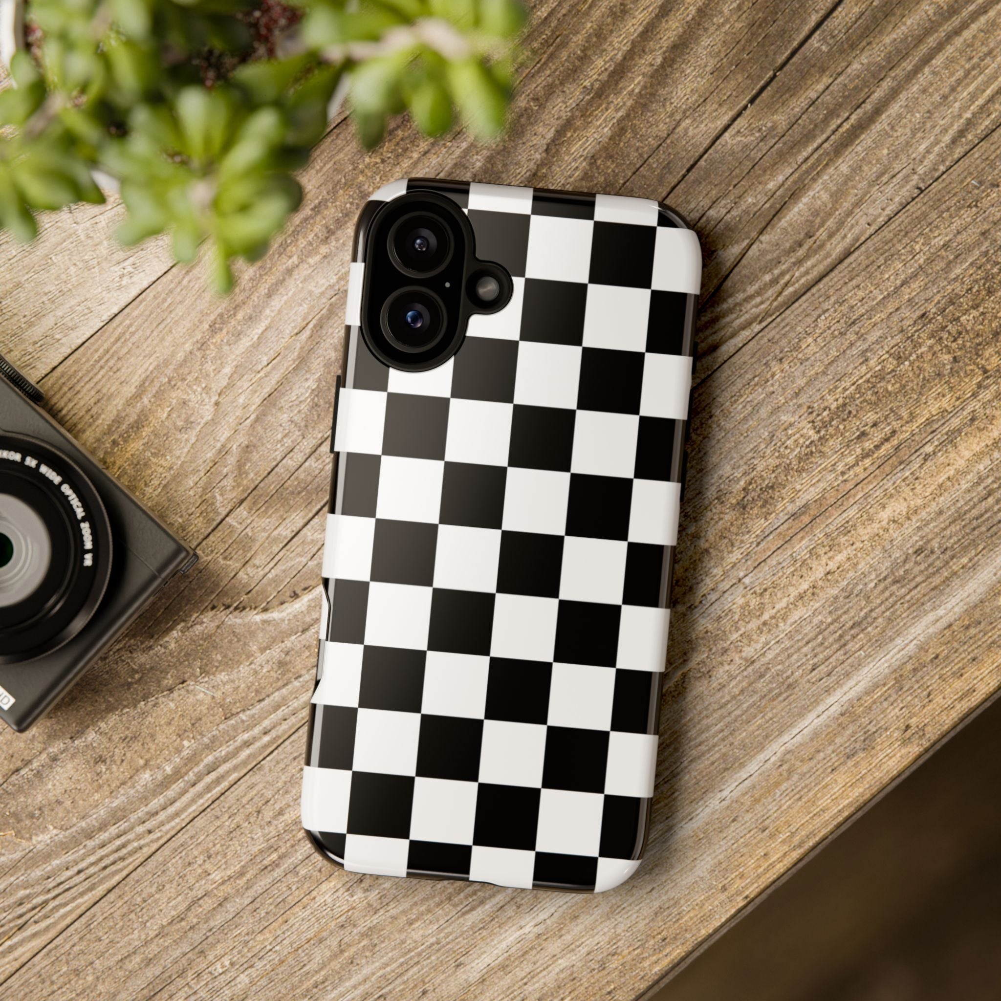 Stylish Checkered Phone Case | Trendy Protective Cover for iPhone, Gift for Teens, Fashion Accessory, Unique Design for All Occasions