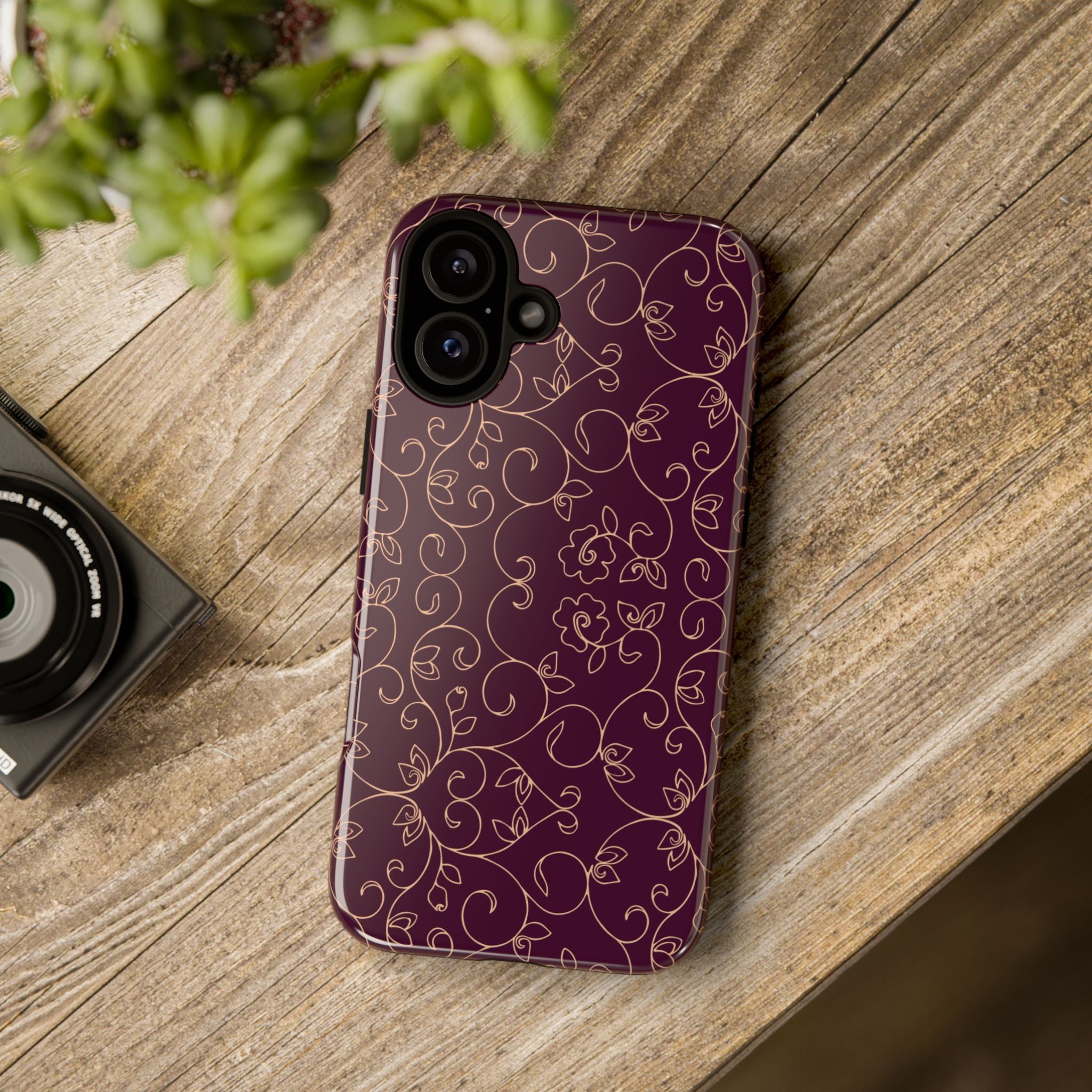 Elegant Floral Phone Case | Durable Mobile Cover, Gift for Her, Floral Design, Stylish Accessory, Phone Protection