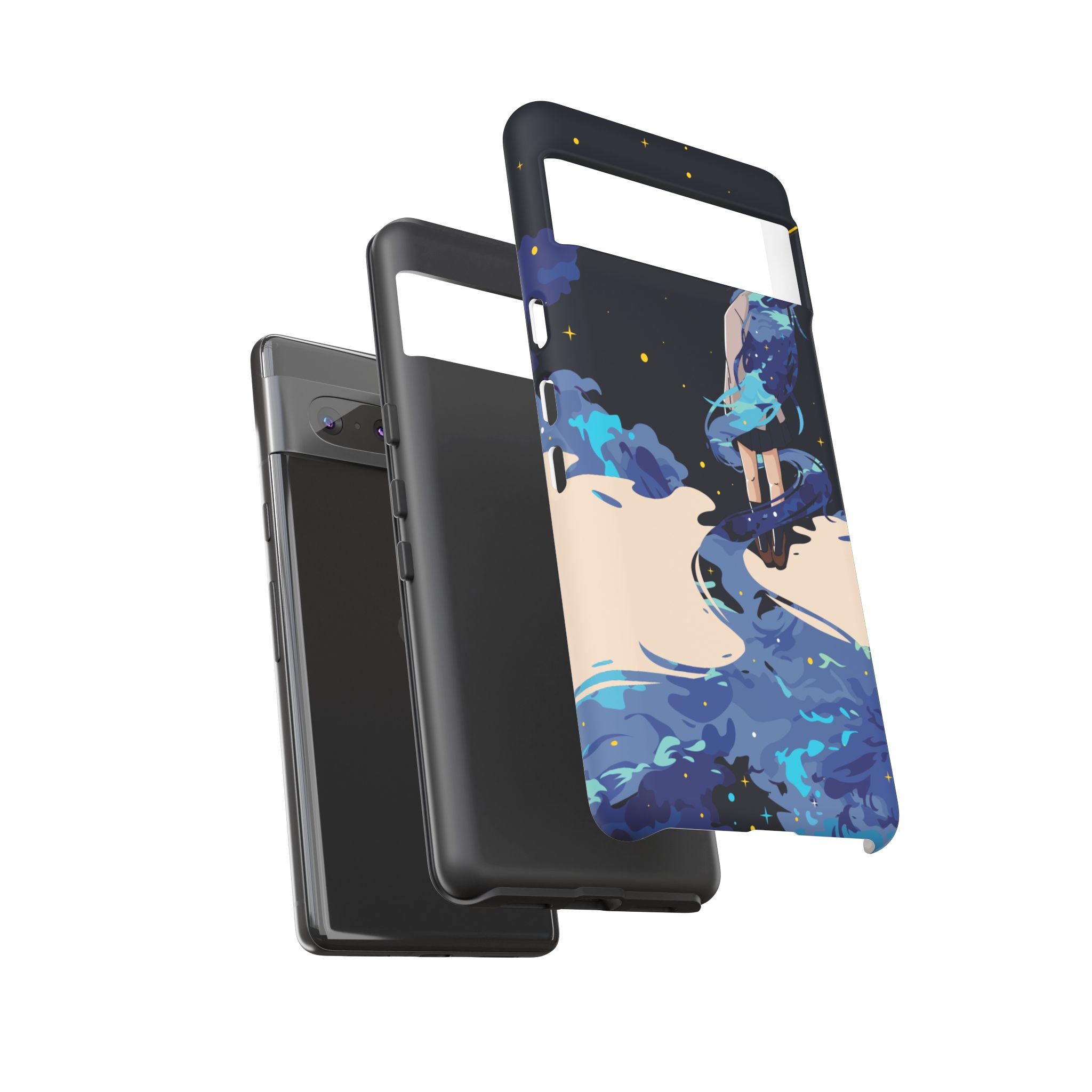 Galaxy-Inspired Phone Case, Celestial Design, Tough Phone Cover, Gift for Space Lovers, Artsy Accessories, Unique Merchandise