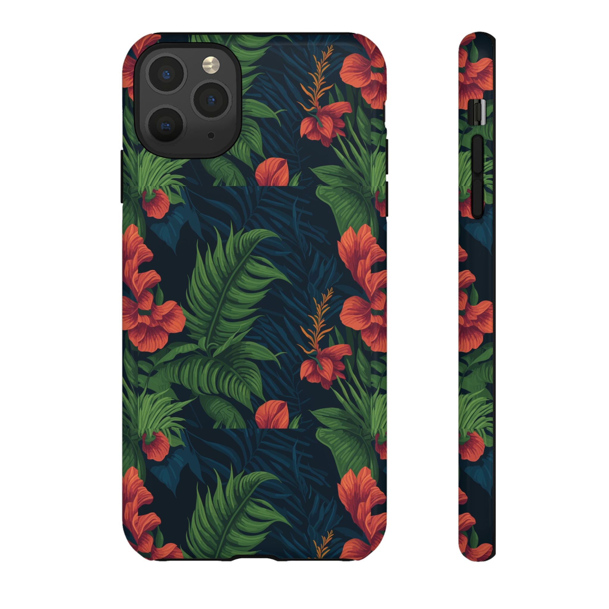 Tropical Phone Case with Floral Design, Eco-Friendly Protection for Summer Vibes, Ideal Gift for Nature Lovers, Vibrant Background
