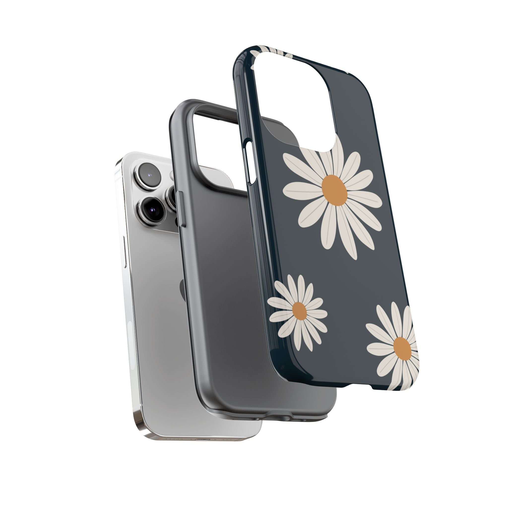 Daisy Phone Case, Floral Phone Cover, Tough Phone Case, Gift for Flower Lovers, Smartphone Accessory, Spring Design
