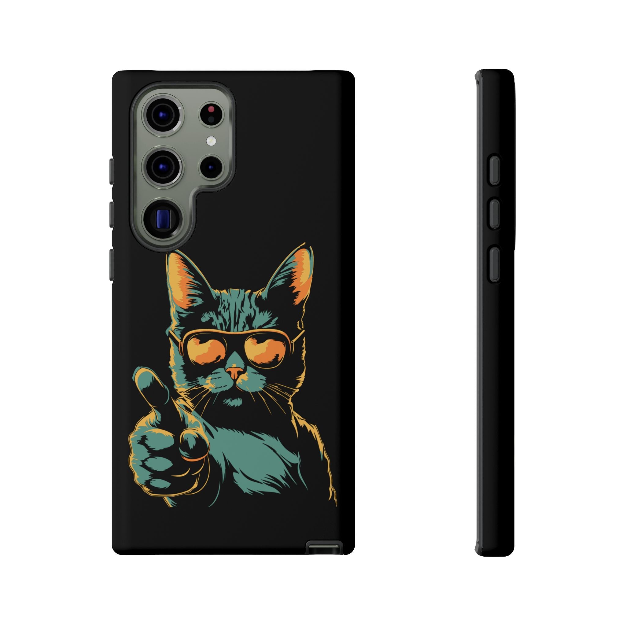Cool Cat Phone Case, Stylish Phone Cover, Pet Lover Gift, Cute Cat Design, Fun Cat Accessories