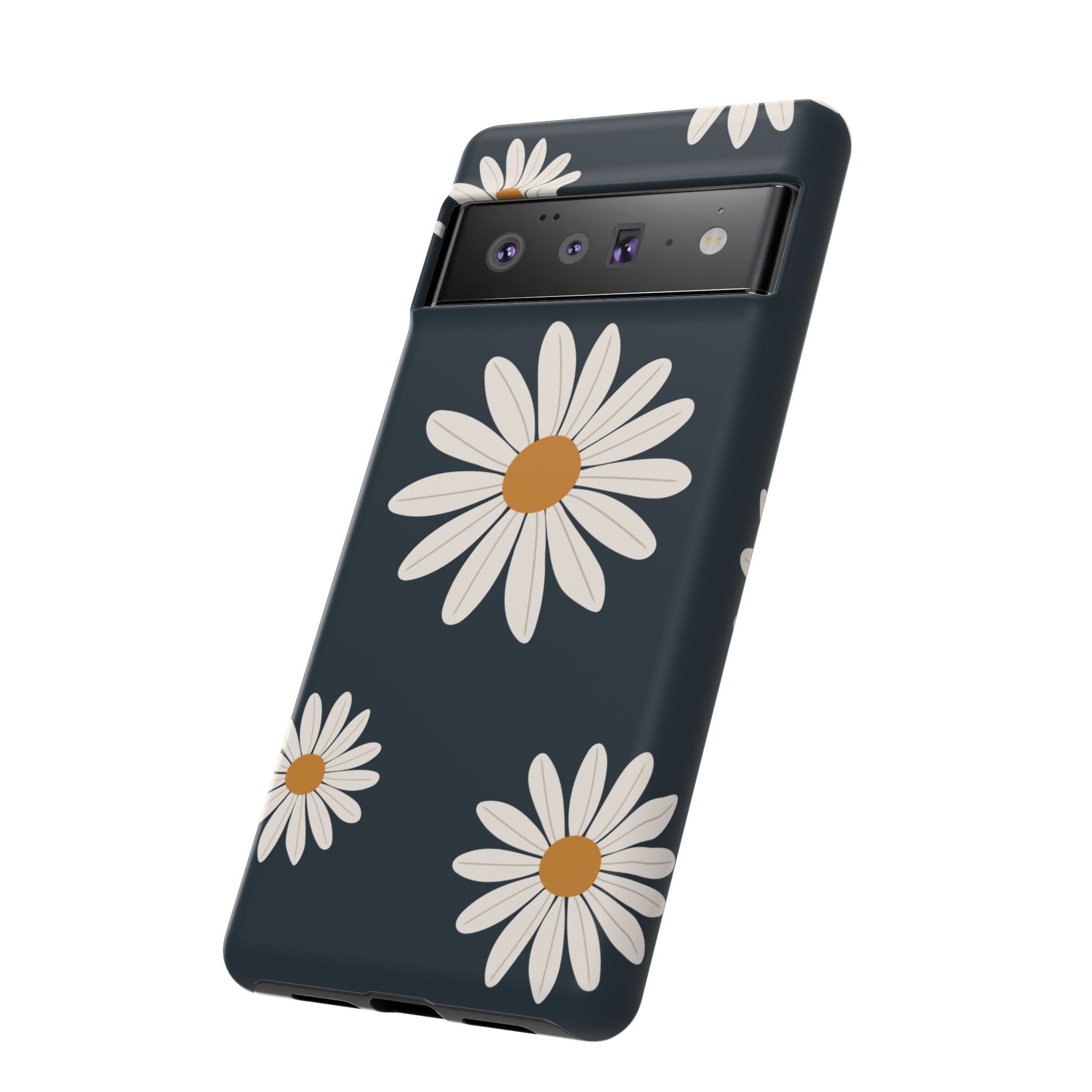 Daisy Phone Case, Floral Phone Cover, Tough Phone Case, Gift for Flower Lovers, Smartphone Accessory, Spring Design
