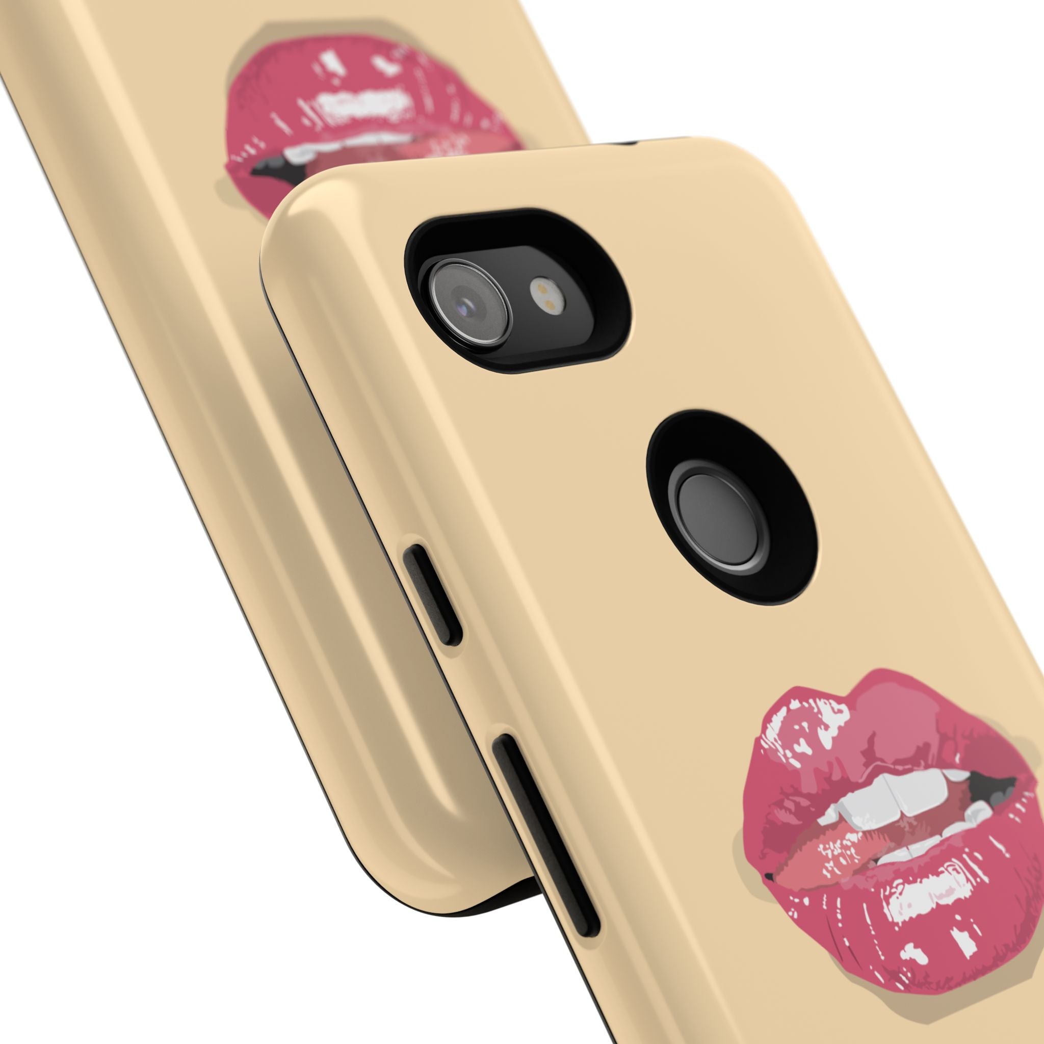 Stylish Phone Case with Lip Print, Trendy Mobile Cover, Fashion Accessory, Gift for Her, Cute Cell Phone Case