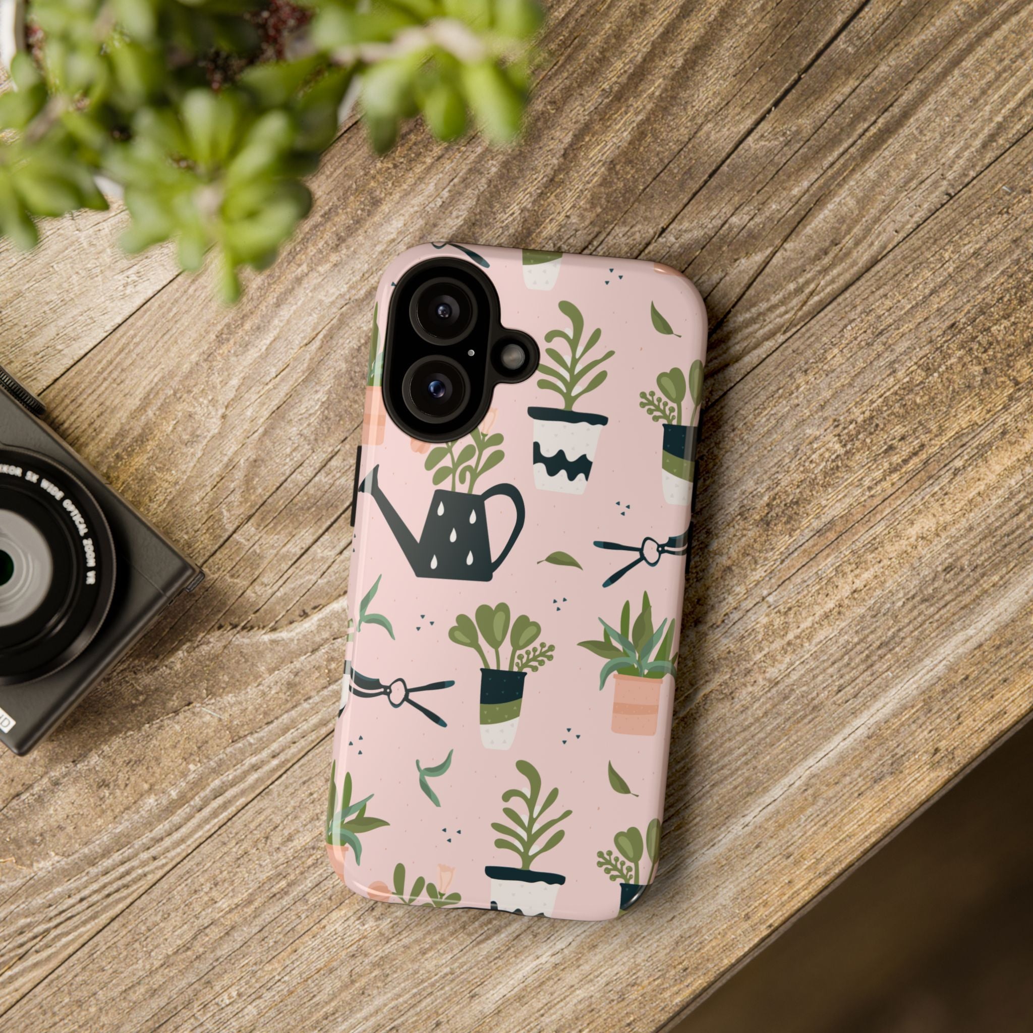 Floral Phone Case, Cute Plant Lover Case, Gift for Gardeners, Phone Cover, Green Thumb Accessories, Mother's Day Gift