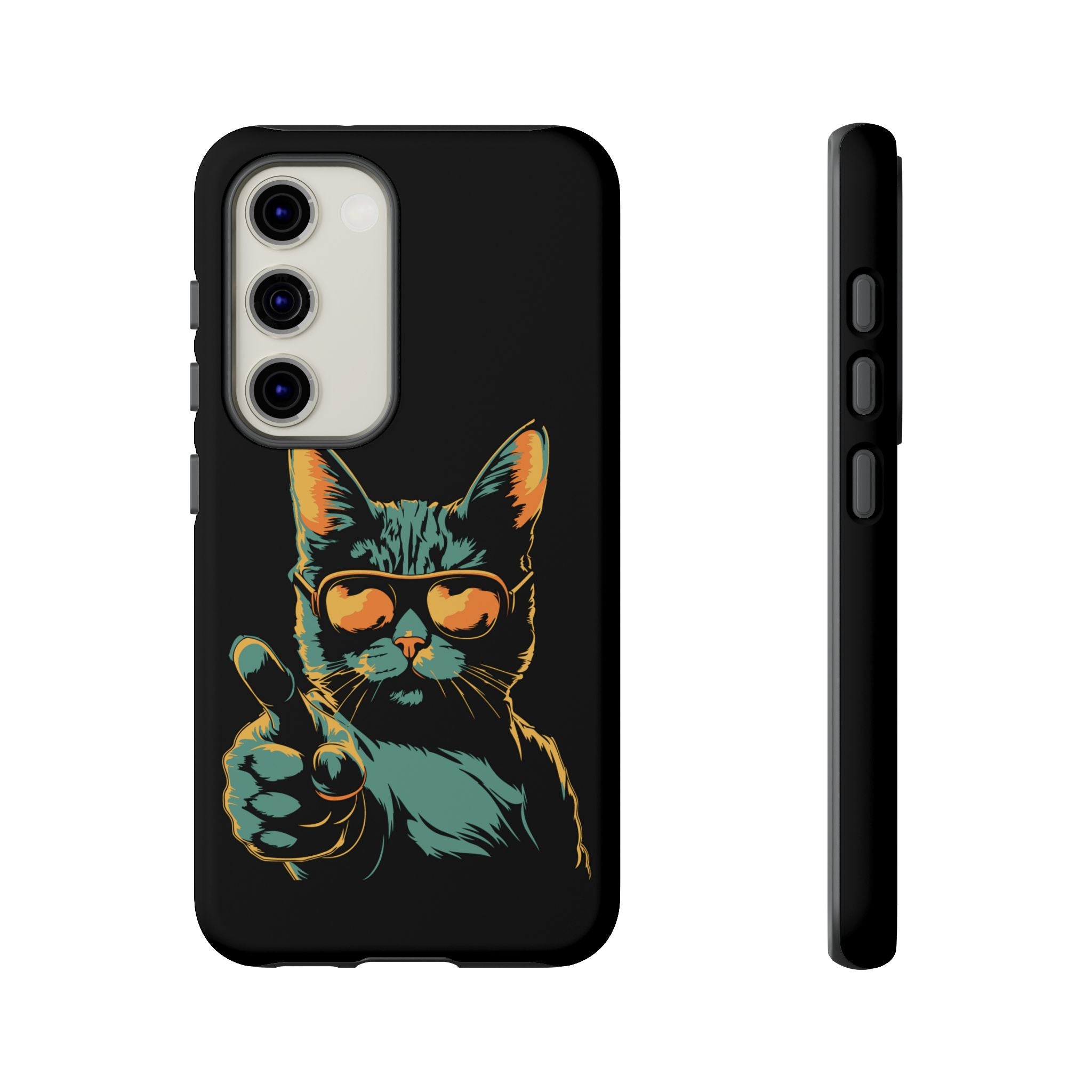 Cool Cat Phone Case, Stylish Phone Cover, Pet Lover Gift, Cute Cat Design, Fun Cat Accessories