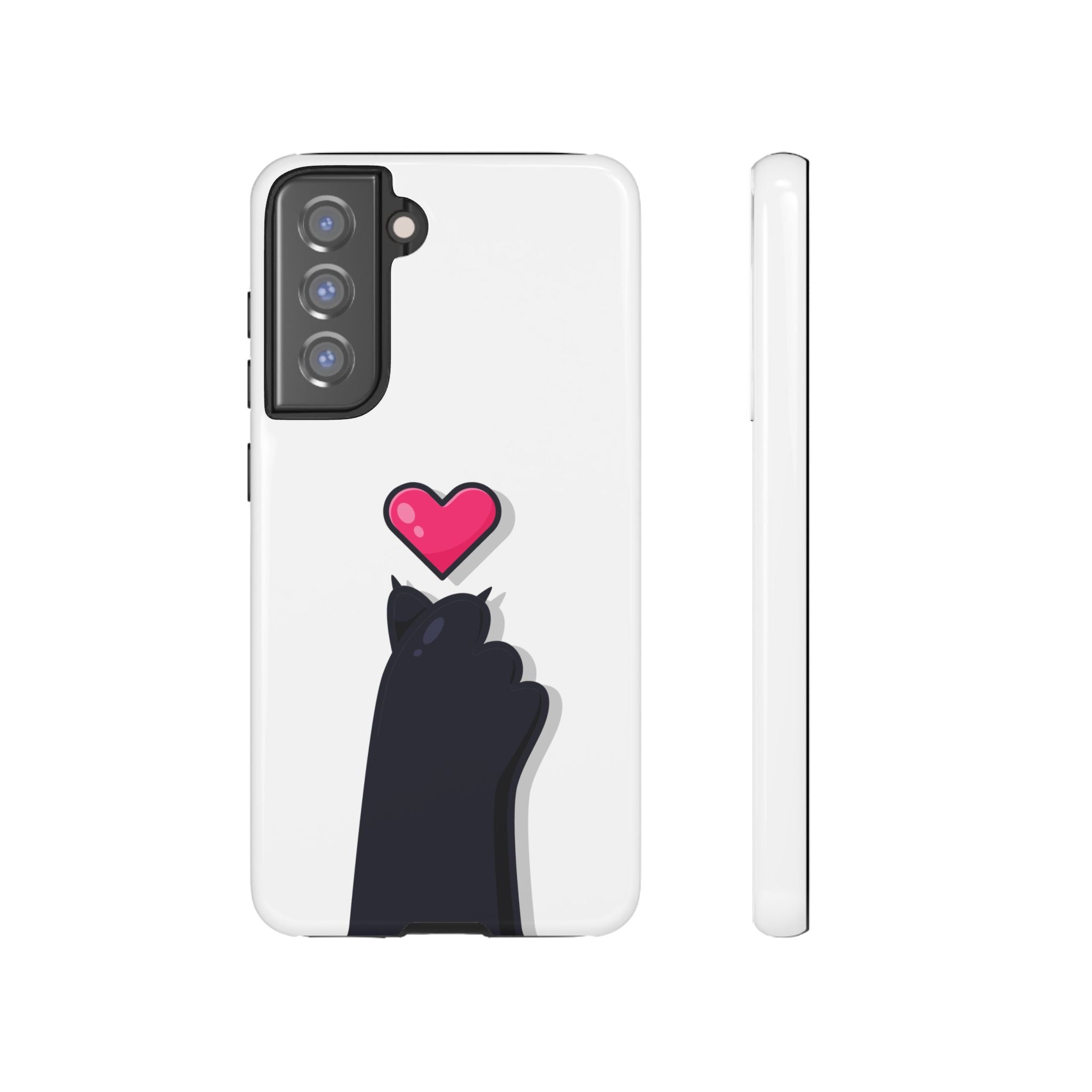 Cute Cat Love Phone Case, Tough Cell Phone Cover, Animal Lover Gifts, Pet Parent Accessories, Valentine's Day Essentials