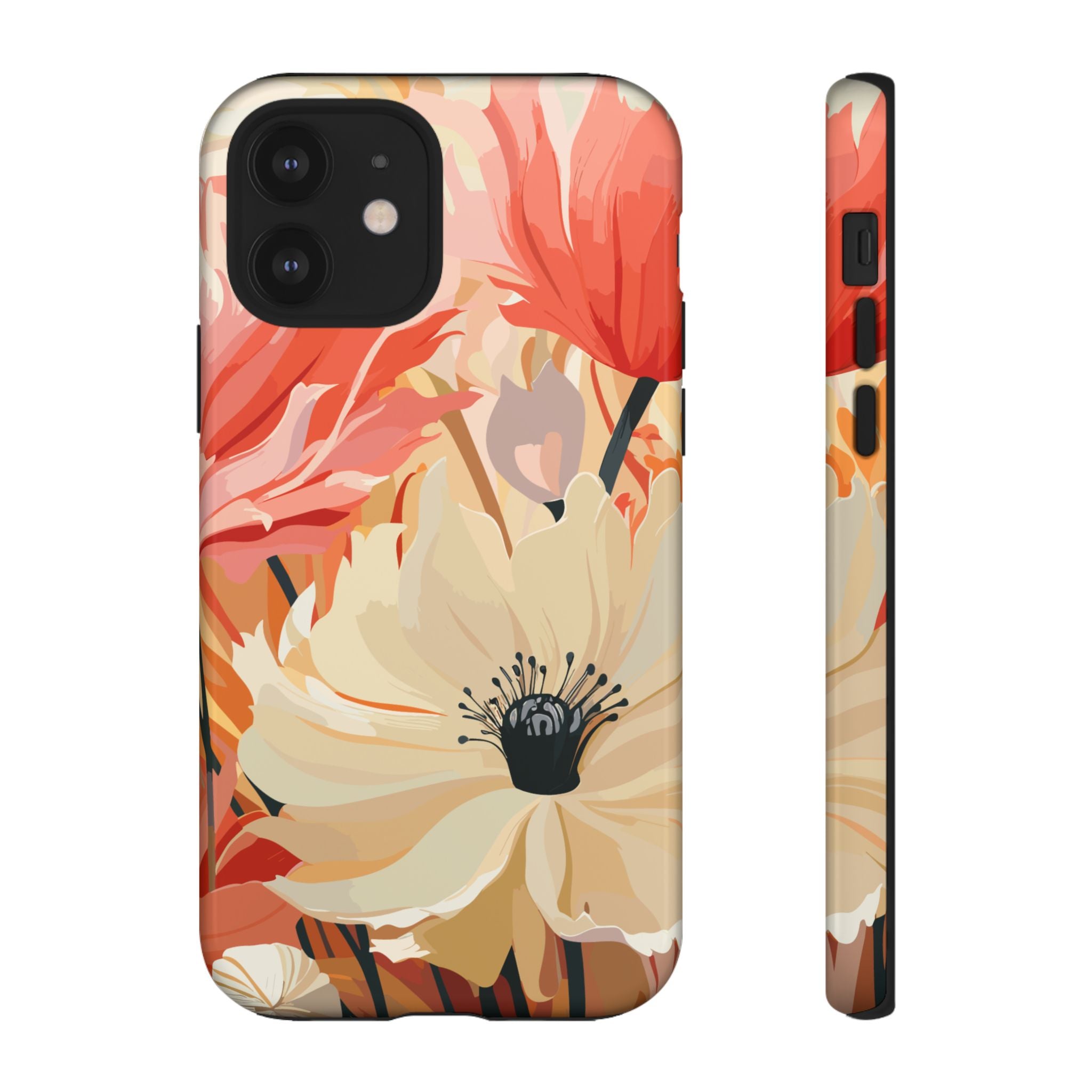 Floral Phone Case, Tough Protective Cover for Floral Lovers, Perfect Gift for Friends, Spring Celebration, Art Lovers Gift
