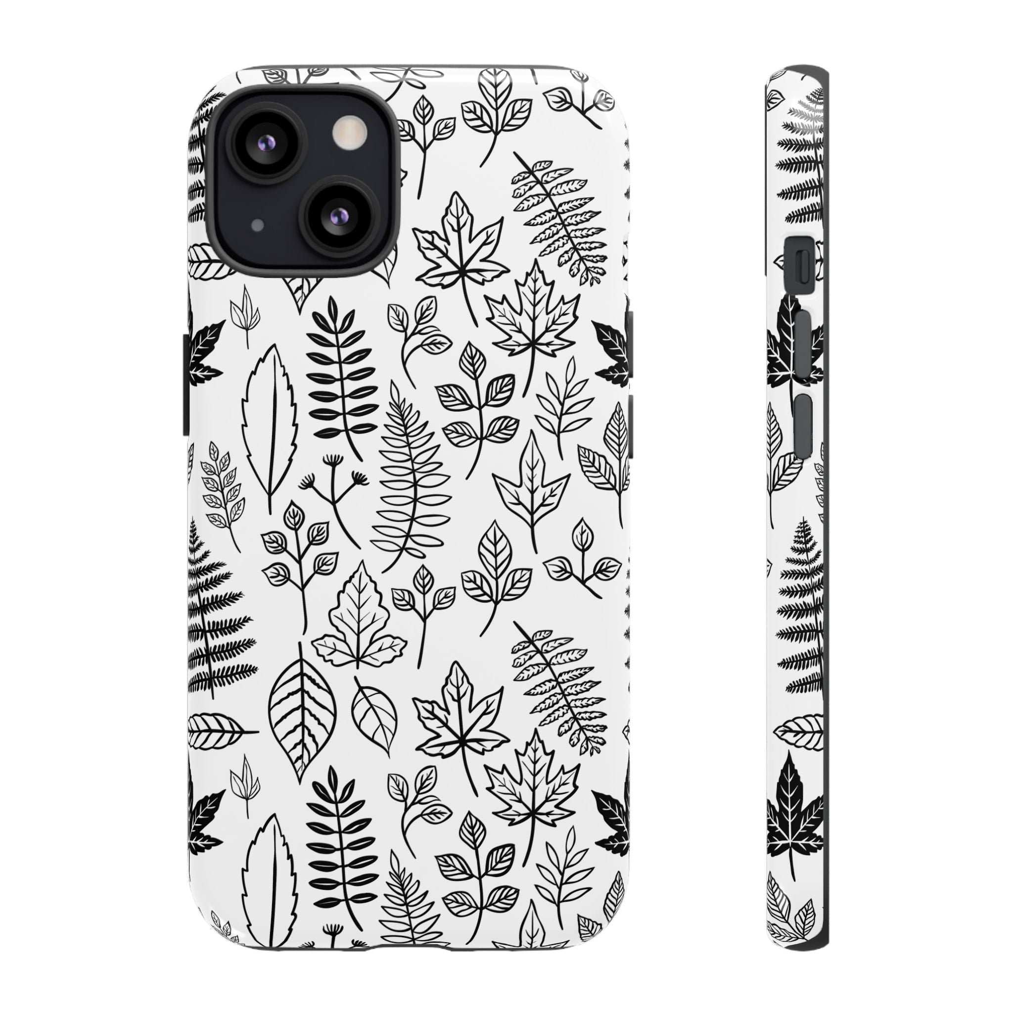 Stylish Phone Case for Nature Lovers, Botanical Design, Gift for Her, Fall Accessories, Customizable Tech Gear