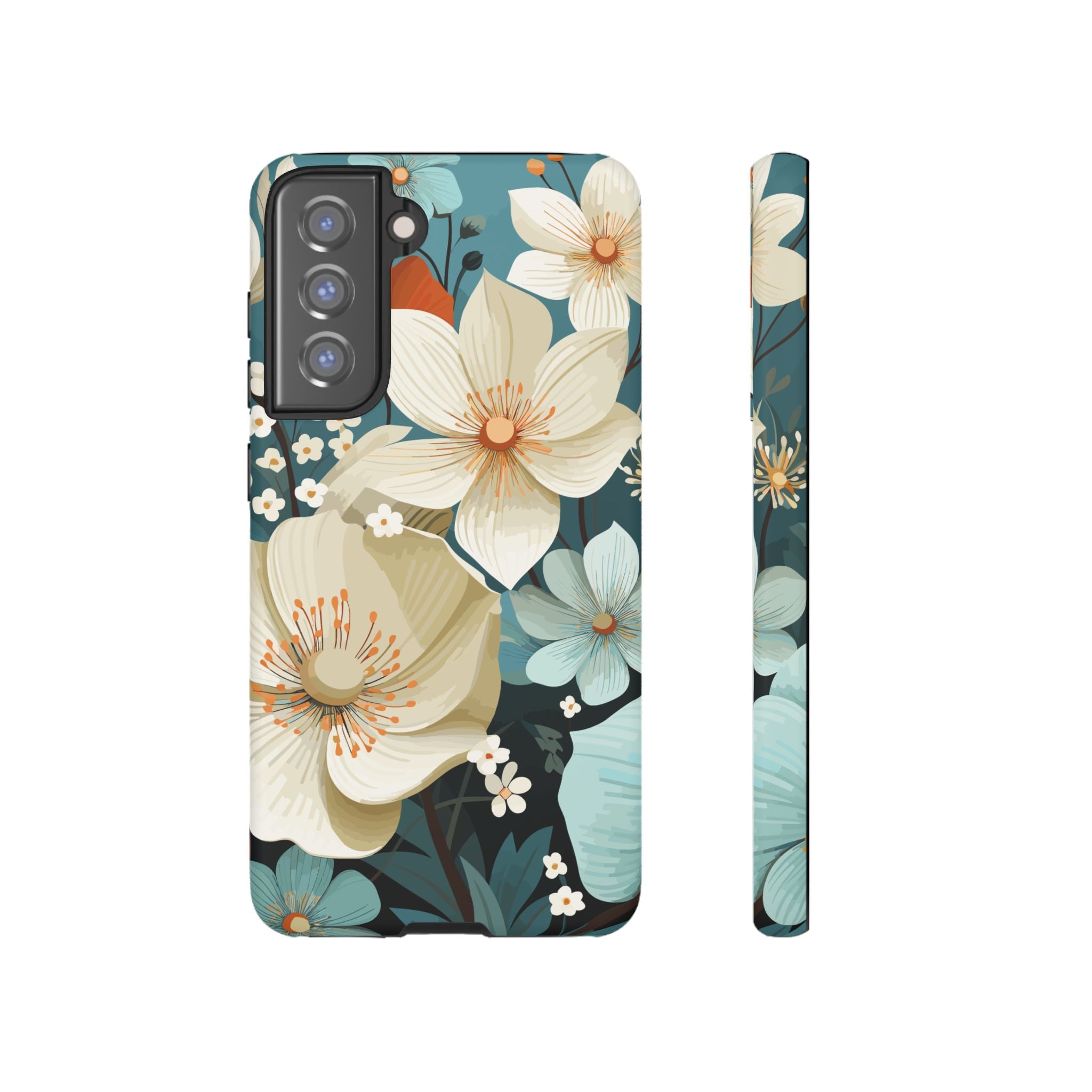 Floral Phone Case, Stylish Tough Cases with Botanical Design, Flower Print Phone Cover, Gifts for Nature Lovers, Eco-Friendly Mobile Cover