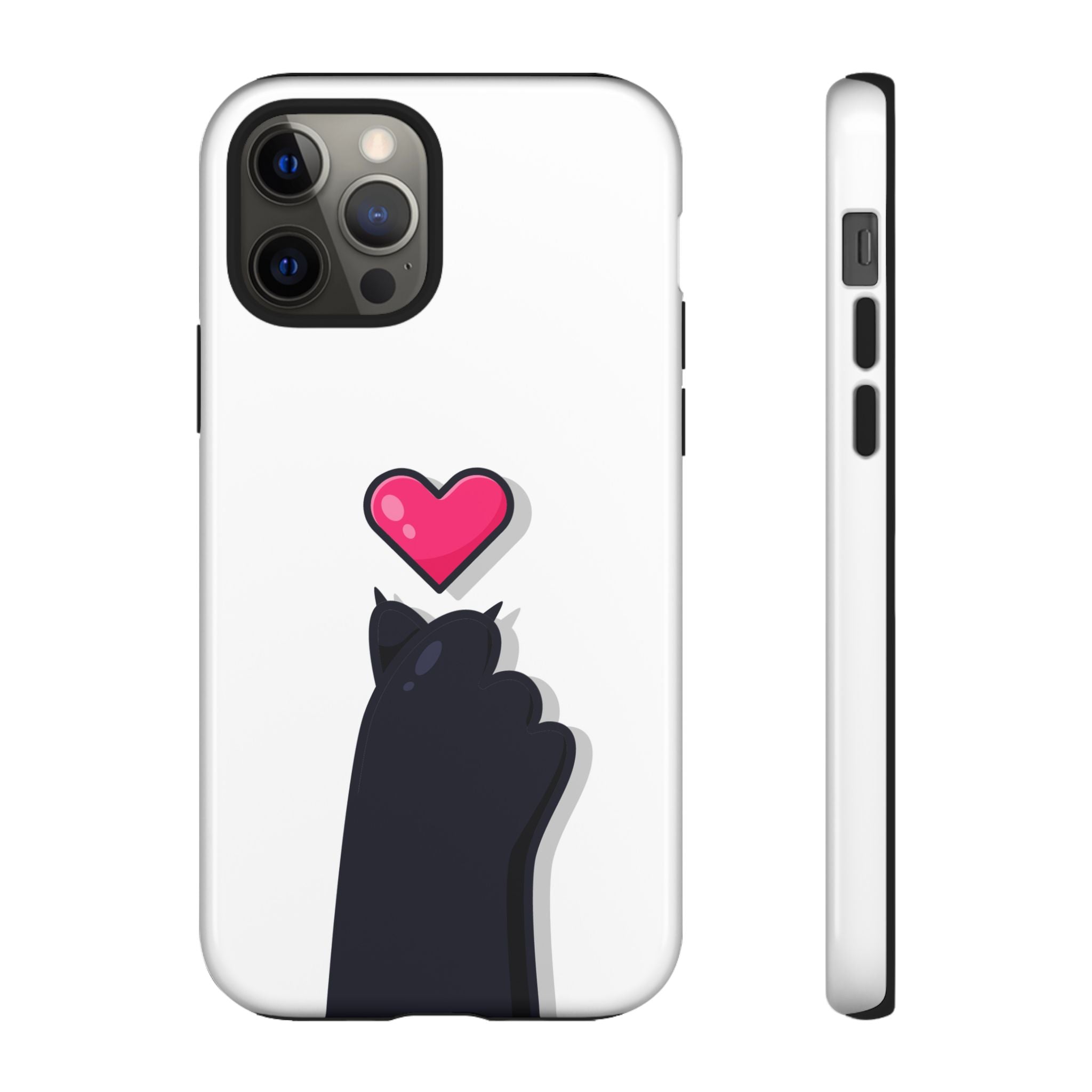 Cute Cat Love Phone Case, Tough Cell Phone Cover, Animal Lover Gifts, Pet Parent Accessories, Valentine's Day Essentials