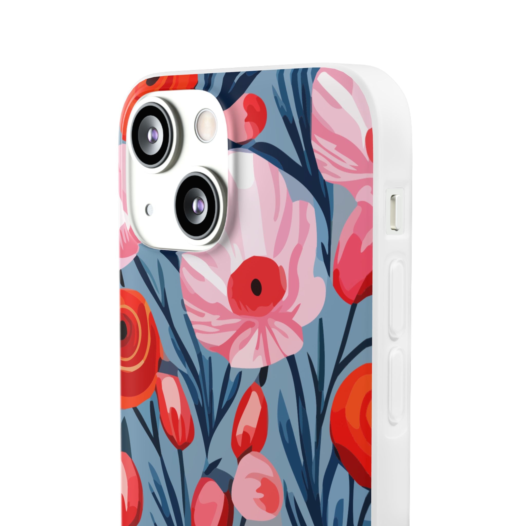 Beautiful Floral Flexi Cases for Phone, Stylish Protective Cover, Gift for Her, Phone Accessories, Floral Design