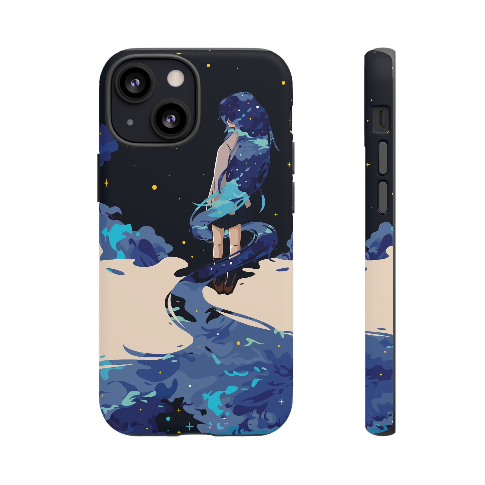 Galaxy-Inspired Phone Case, Celestial Design, Tough Phone Cover, Gift for Space Lovers, Artsy Accessories, Unique Merchandise