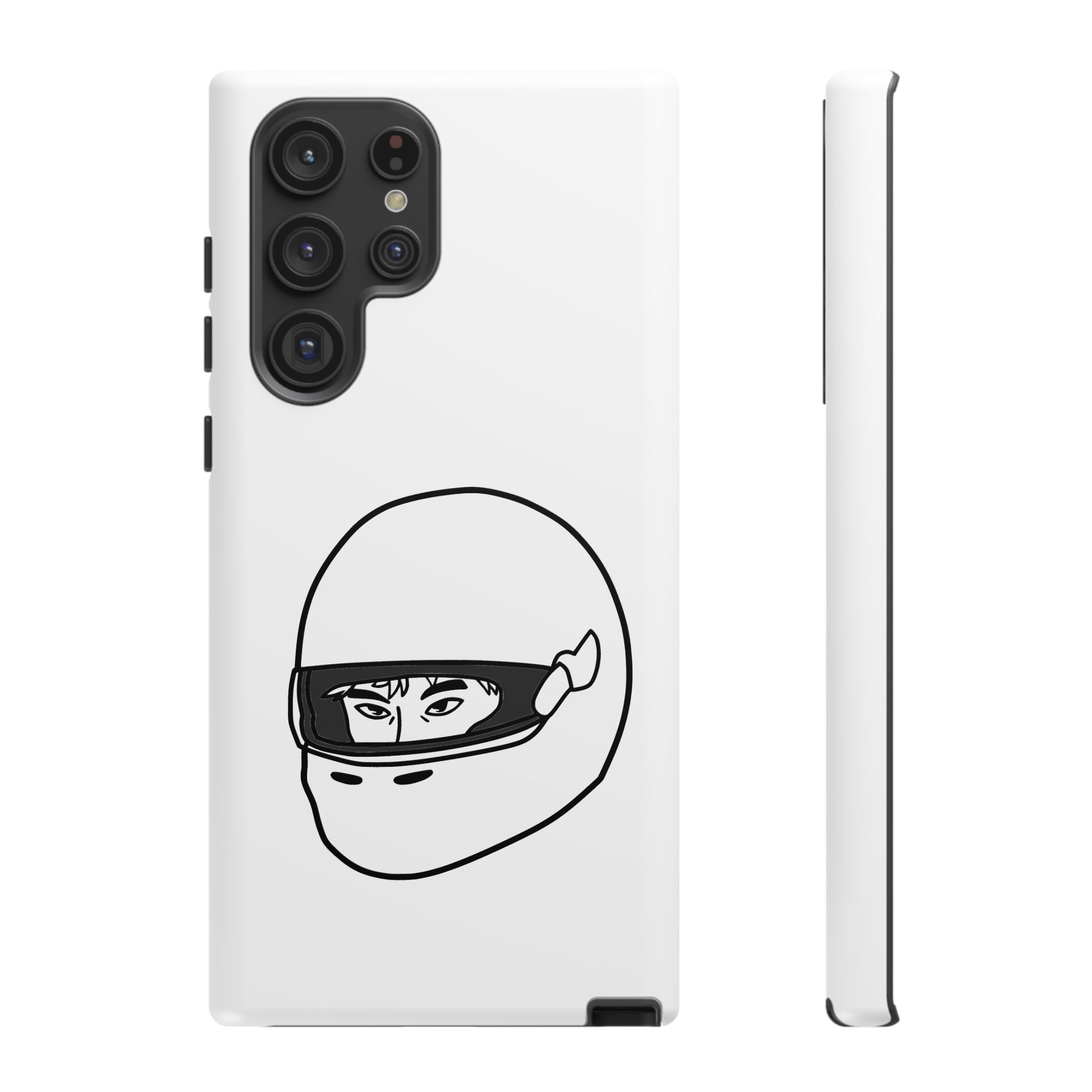 Stylish Phone Case with Racing Helmet Design | Tough Cases | Unique Gift, Motorcycle Enthusiast, Race Lover, Custom Accessory, Everyday Use