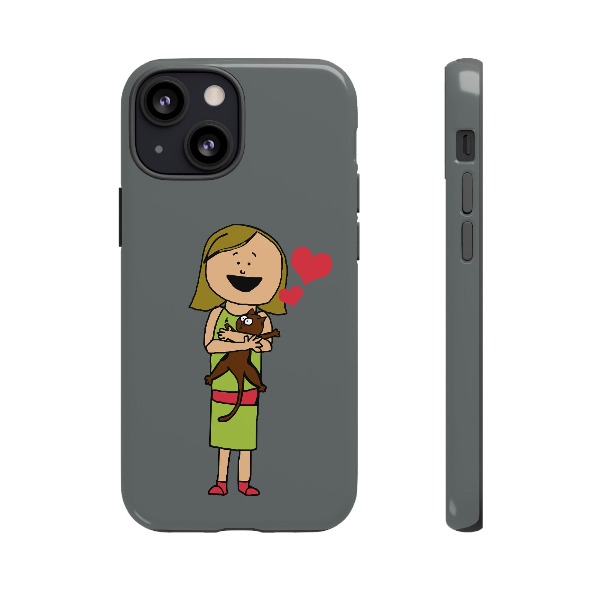 Pet Lover's Phone Case, Cute Animal Phone Cover, Gift for Dog Lovers, Cartoon Design, Fun Smartphone Accessory