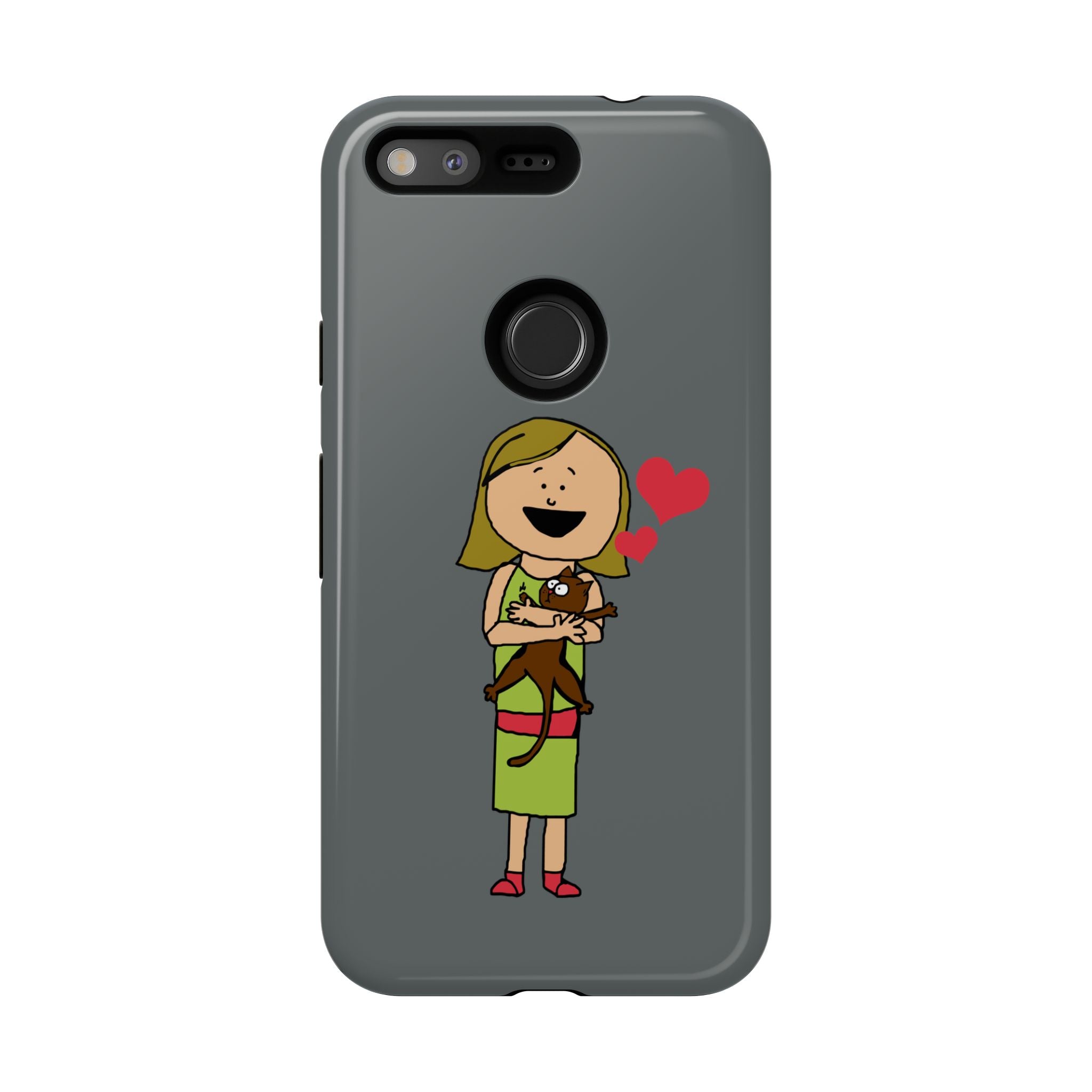 Pet Lover's Phone Case, Cute Animal Phone Cover, Gift for Dog Lovers, Cartoon Design, Fun Smartphone Accessory