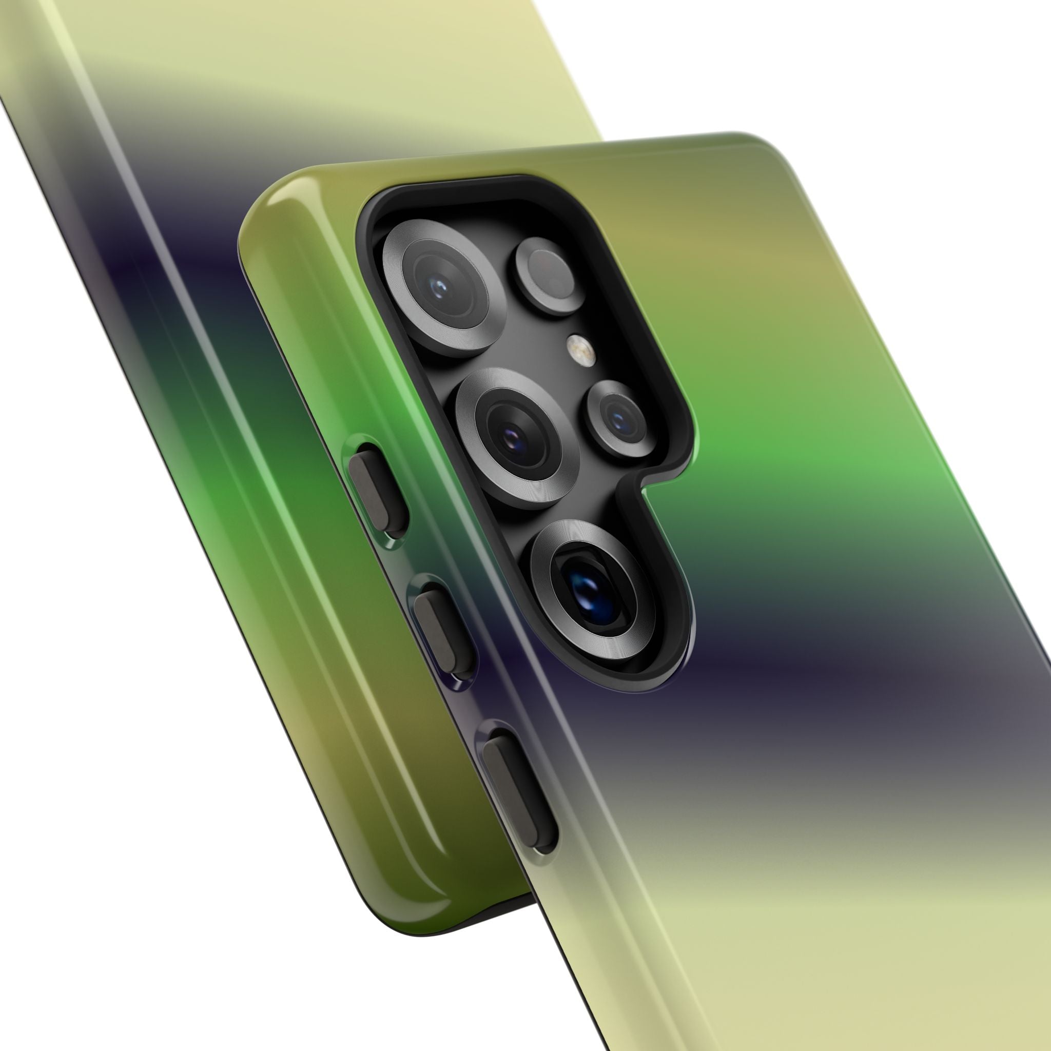 Gradient Phone Case - Tough Cases, Unique Cell Phone Cover, Stylish Tech Accessories, Green and Black Gradient, Perfect Gift