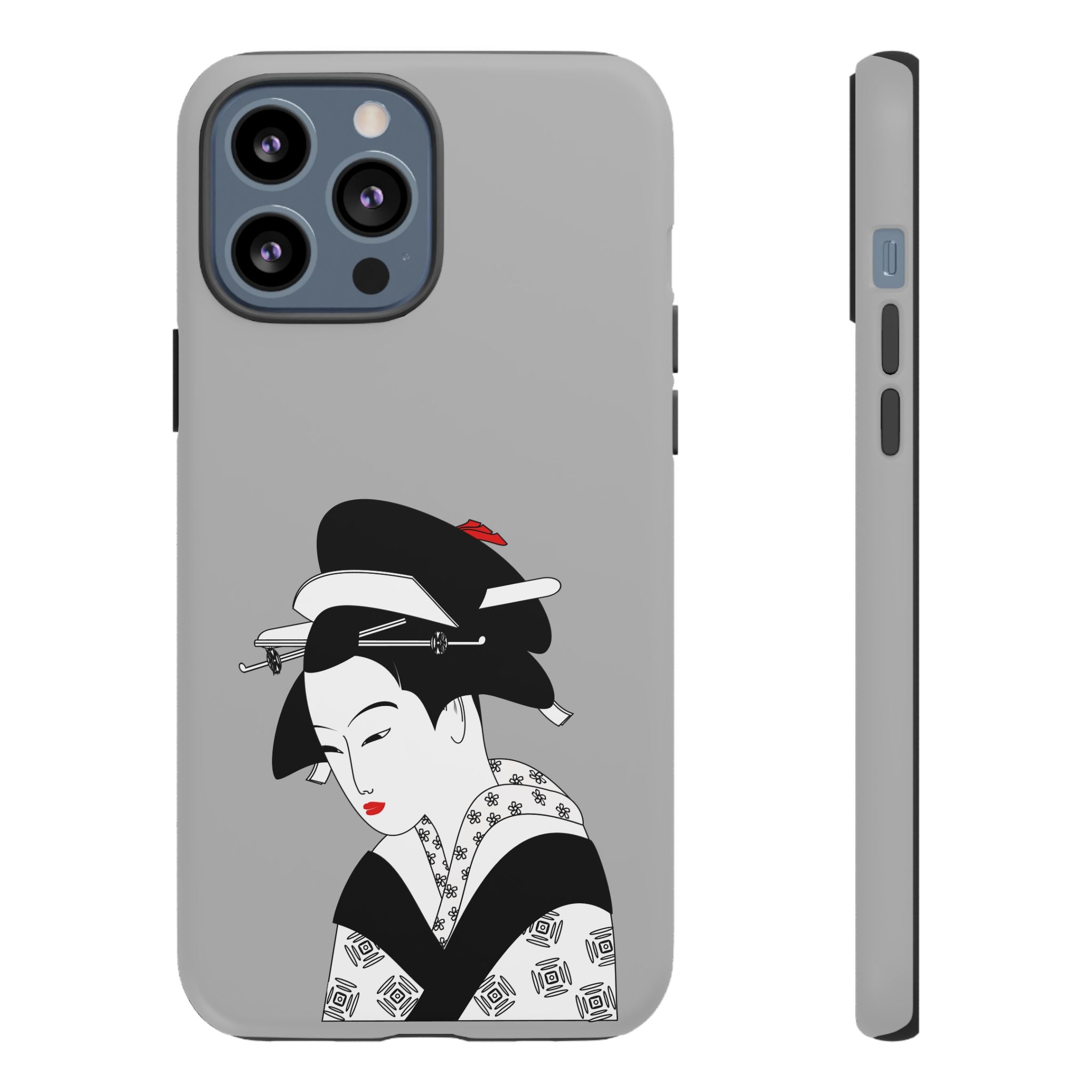Stylish Phone Case with Japanese Geisha Design, Tough Phone Case, Cute Phone Cover, Japanese Art, Ethnic Style