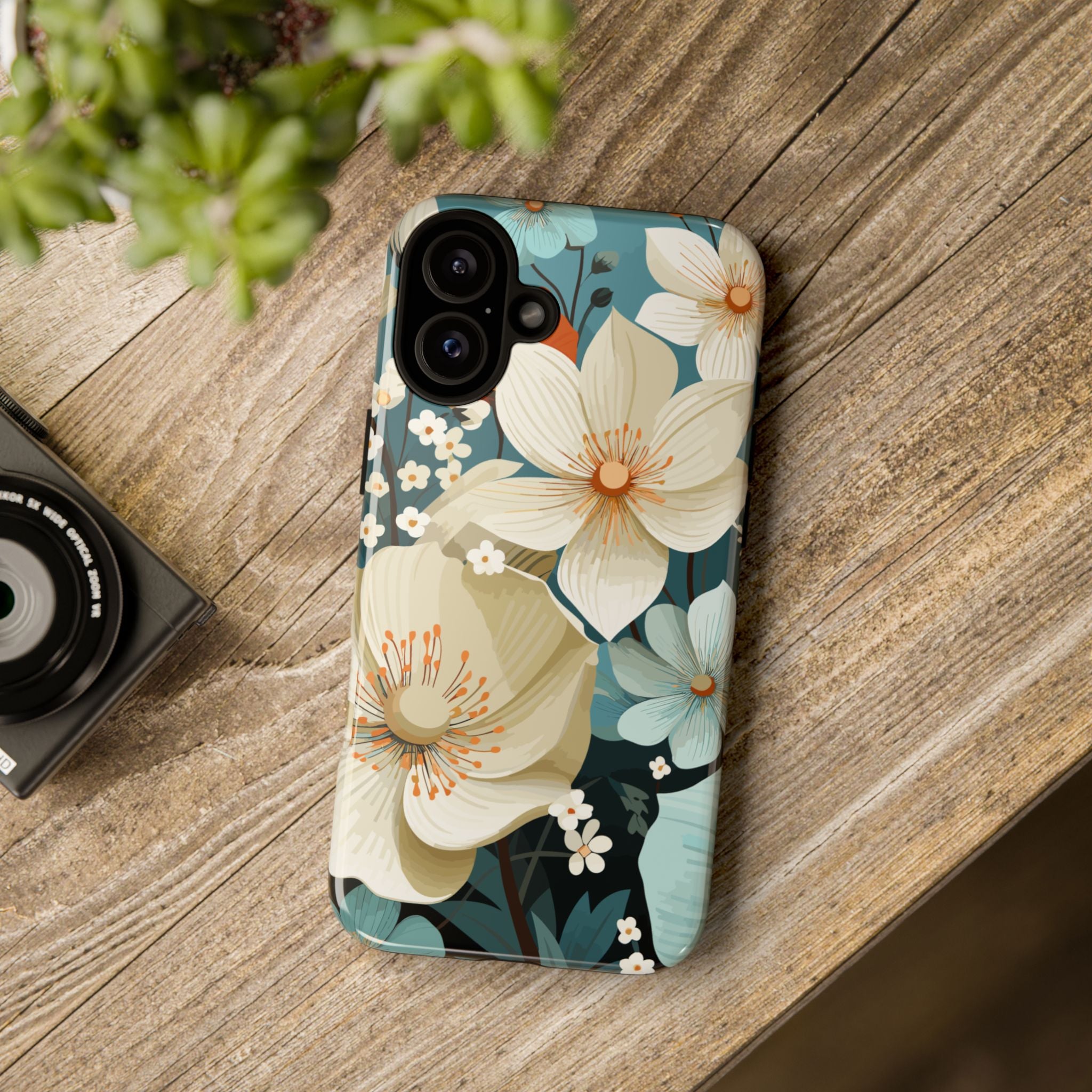 Floral Phone Case, Stylish Tough Cases with Botanical Design, Flower Print Phone Cover, Gifts for Nature Lovers, Eco-Friendly Mobile Cover